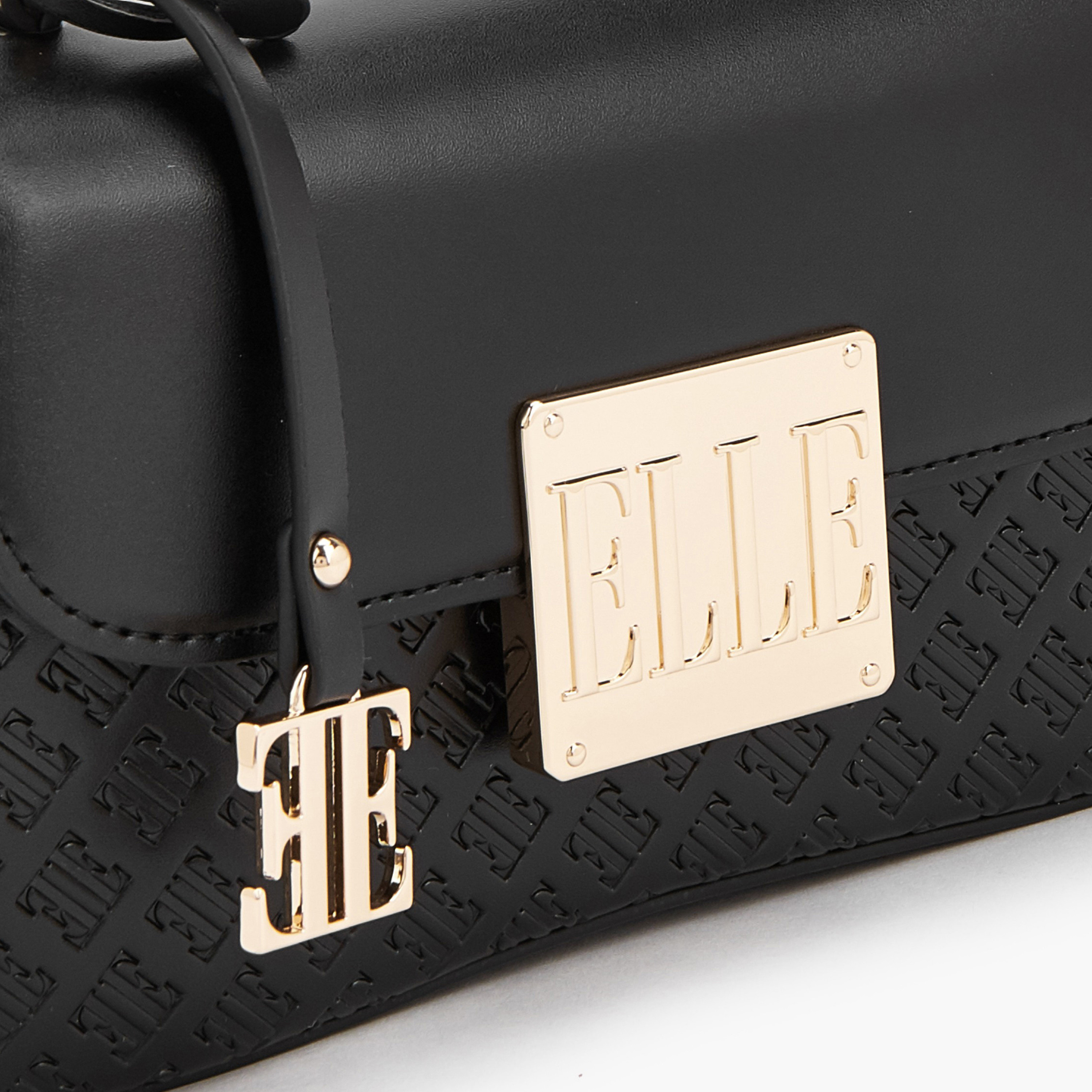 شنطة ساتشيل بنقوش مونوجرام وحزام قابل للفصل من إيل-women-bagsandwallets-handbags-image-4