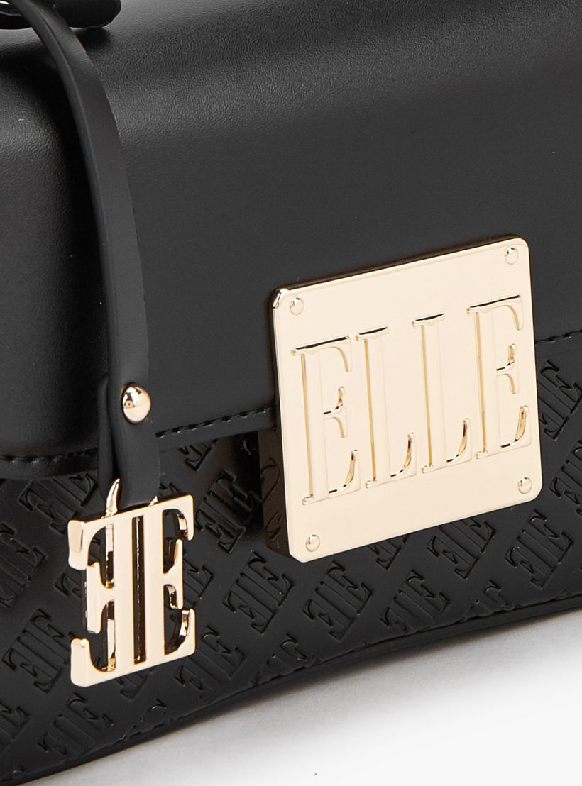 شنطة ساتشيل بنقوش مونوجرام وحزام قابل للفصل من إيل-women-bagsandwallets-handbags-image-4