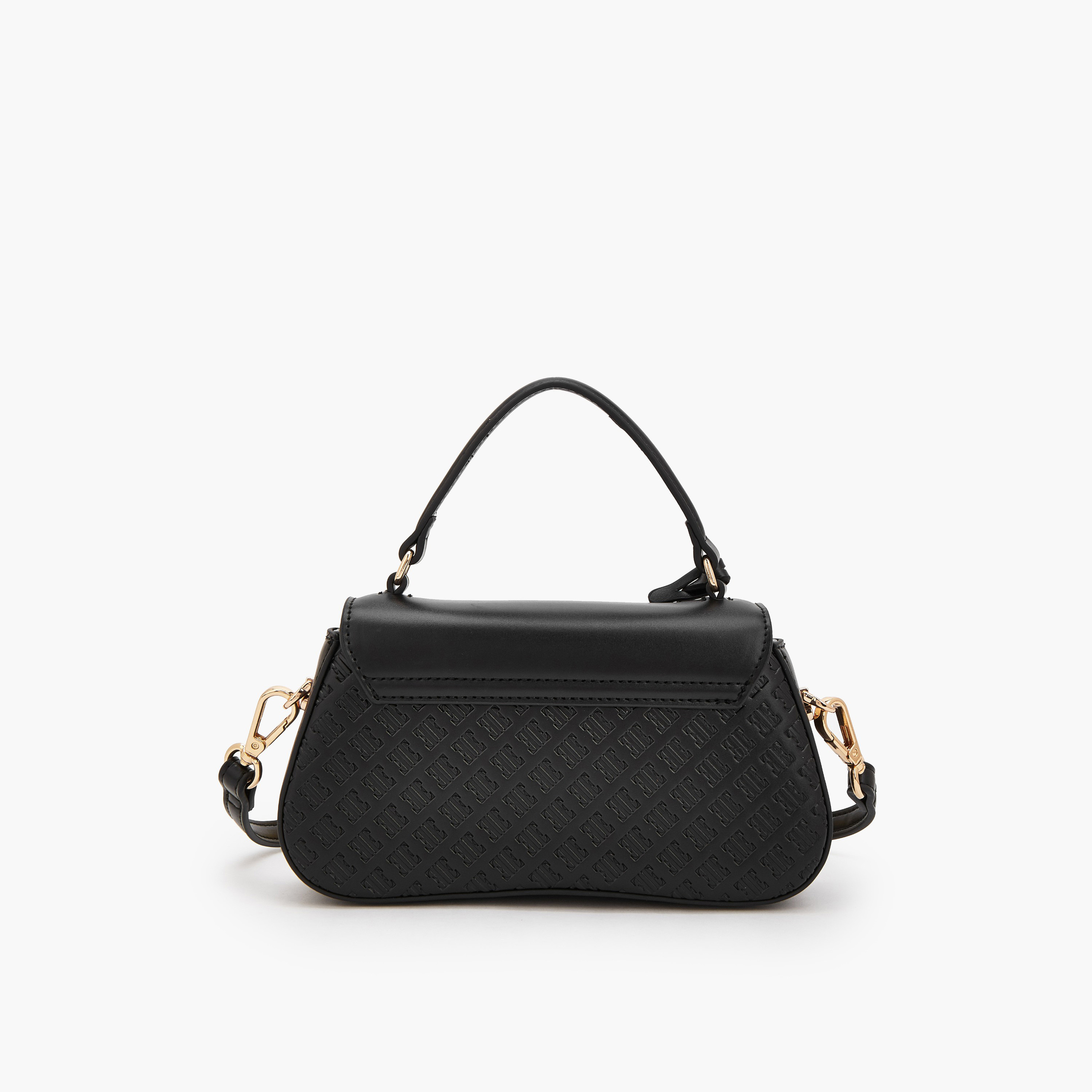 شنطة ساتشيل بنقوش مونوجرام وحزام قابل للفصل من إيل-women-bagsandwallets-handbags-image-5