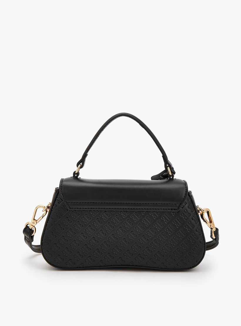 شنطة ساتشيل بنقوش مونوجرام وحزام قابل للفصل من إيل-women-bagsandwallets-handbags-image-5