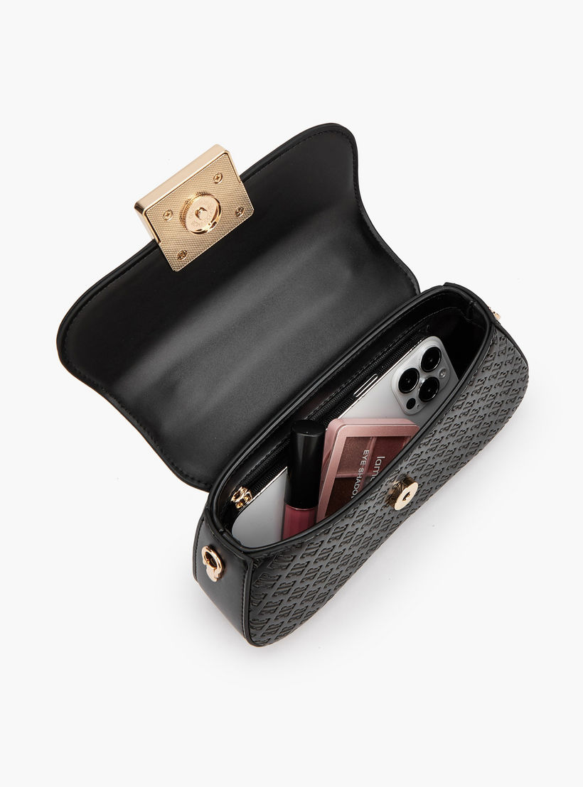 شنطة ساتشيل بنقوش مونوجرام وحزام قابل للفصل من إيل-women-bagsandwallets-handbags-image-7