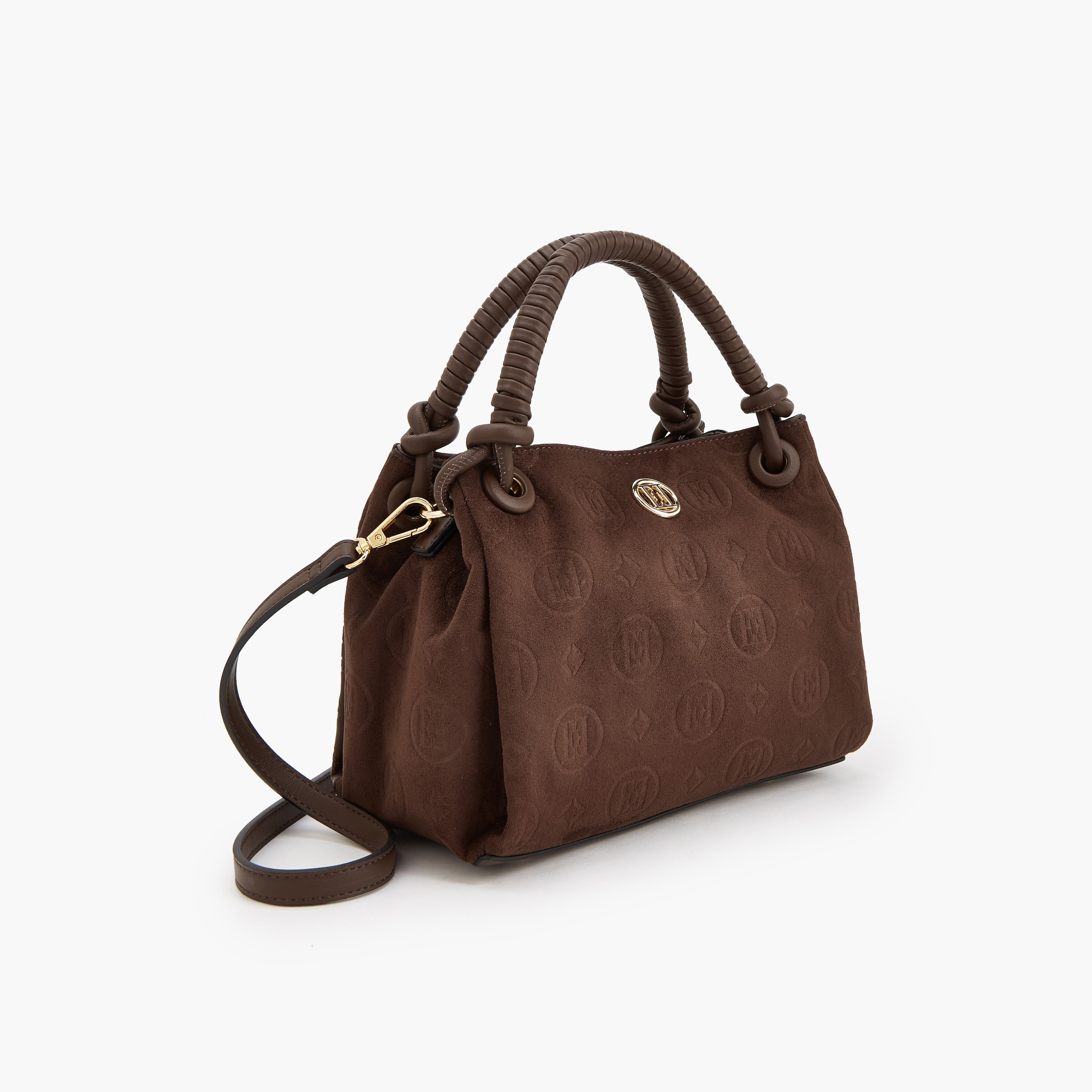 شنطة كروس بودي شمواه منقوشة بمقبض علوي مجدول من إيل-women-bagsandwallets-handbags-image-3