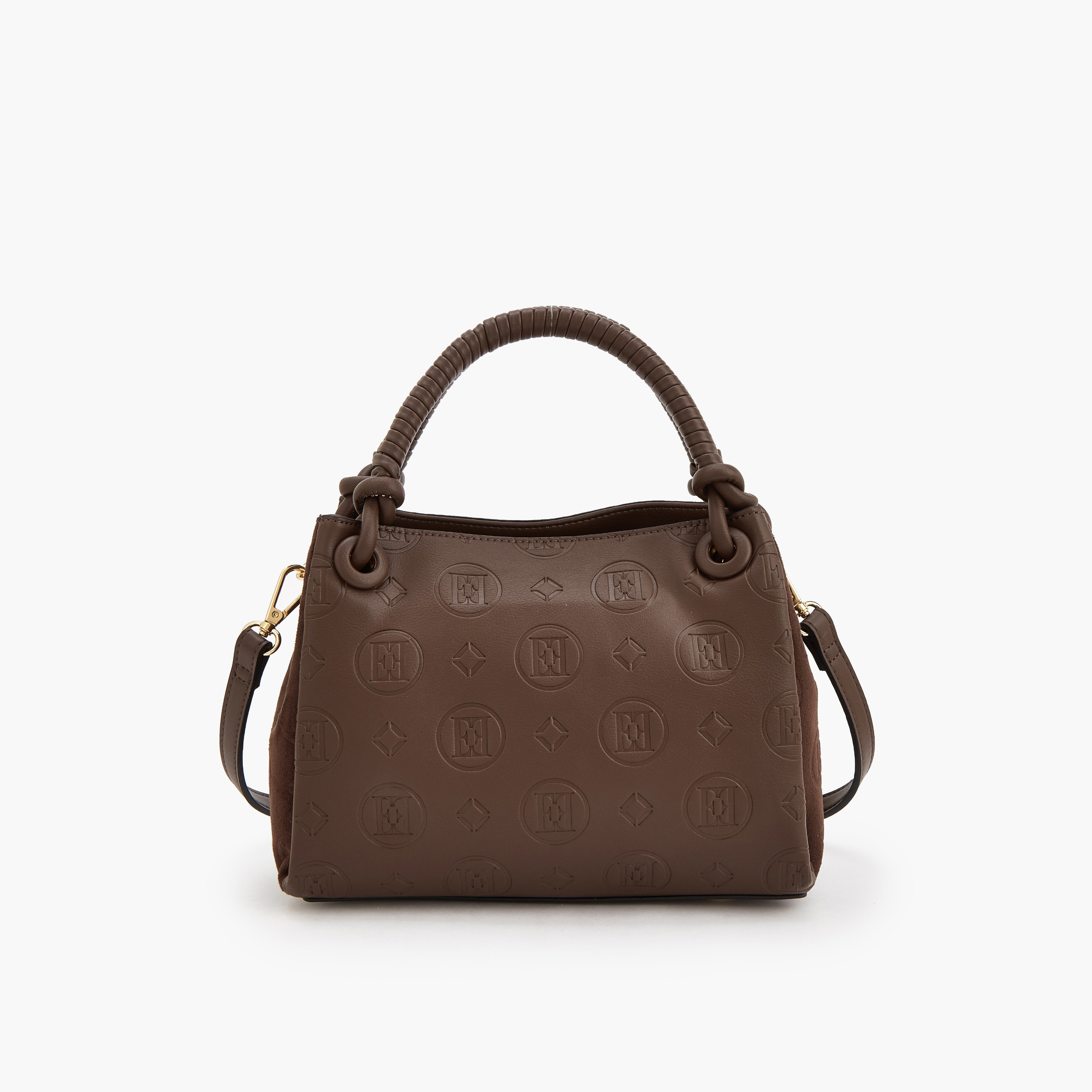 شنطة كروس بودي شمواه منقوشة بمقبض علوي مجدول من إيل-women-bagsandwallets-handbags-image-4