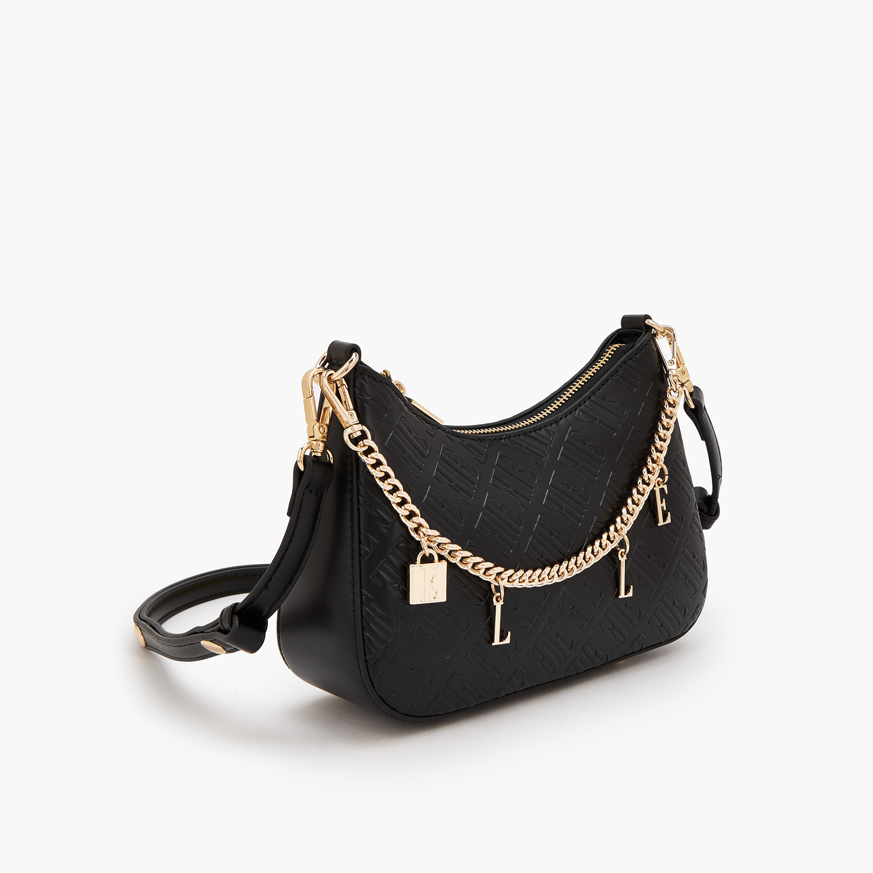 Elle Monogram Embossed Crossbody Bag with Detachable Shoulder Strap-women-bagsandwallets-handbags-image-2
