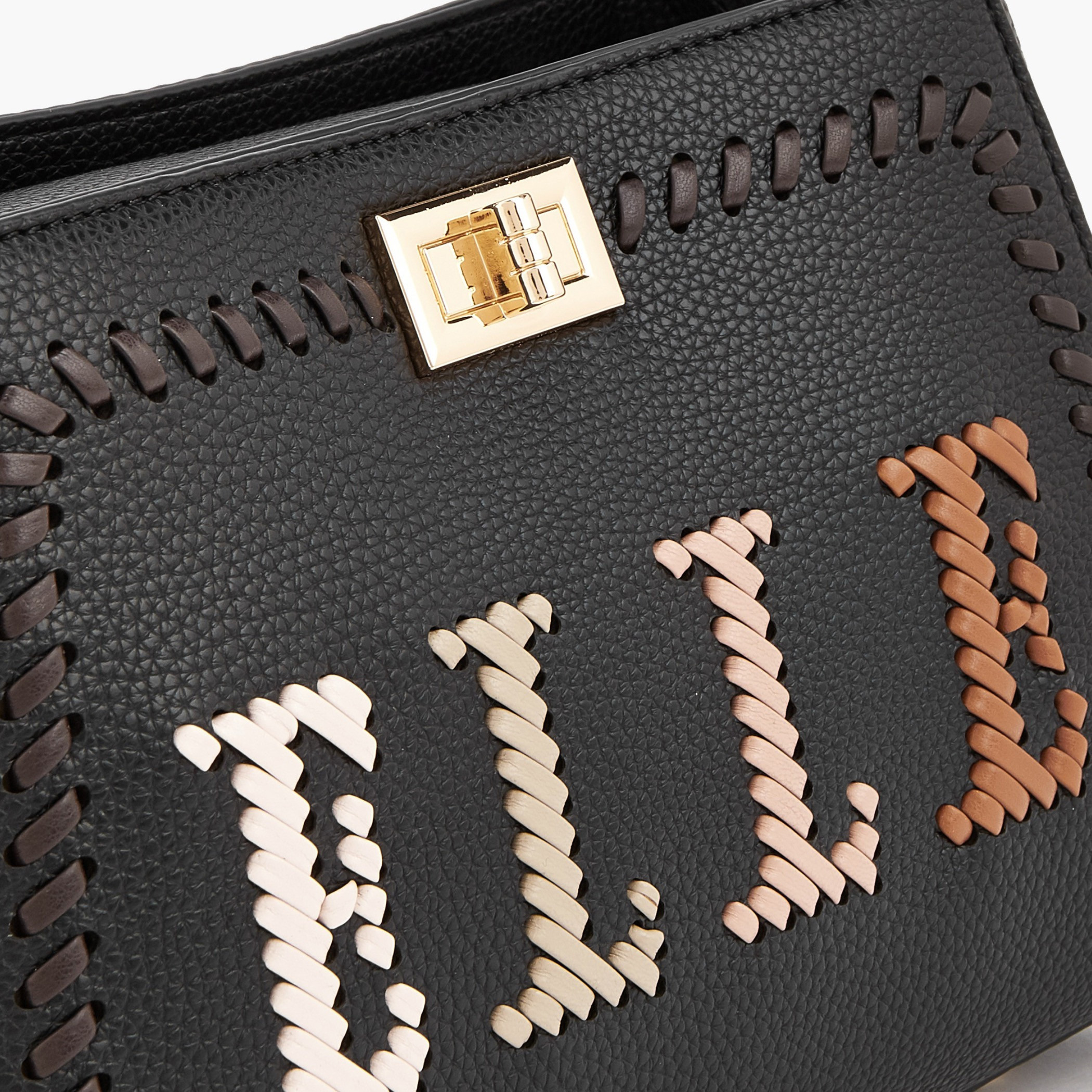 شنطة توتي بارزة الملمس بحزام قابل للفصل وشعار من إيل-women-bagsandwallets-handbags-image-4