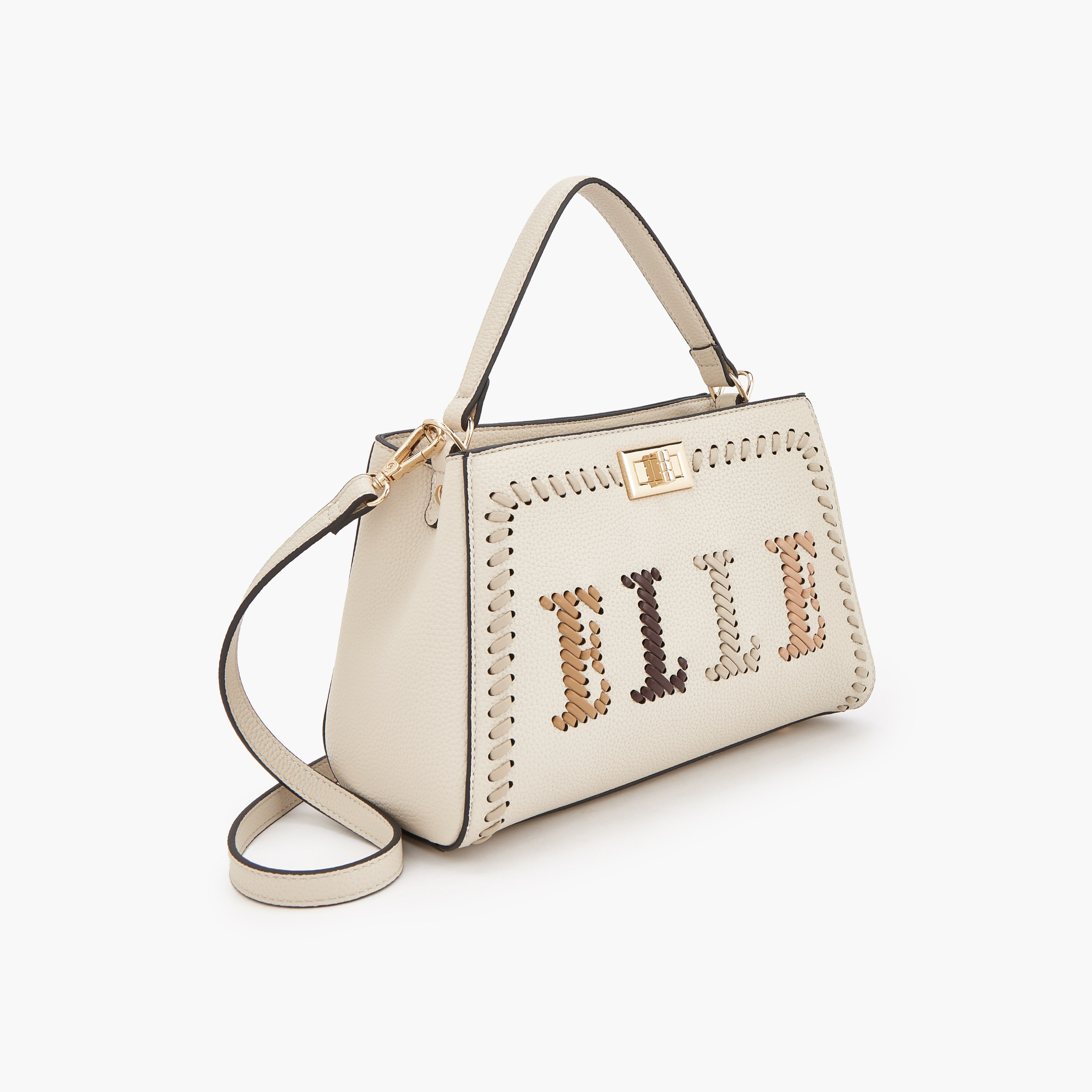 شنطة توتي بارزة الملمس بحزام قابل للفصل وشعار من إيل-women-bagsandwallets-handbags-image-3