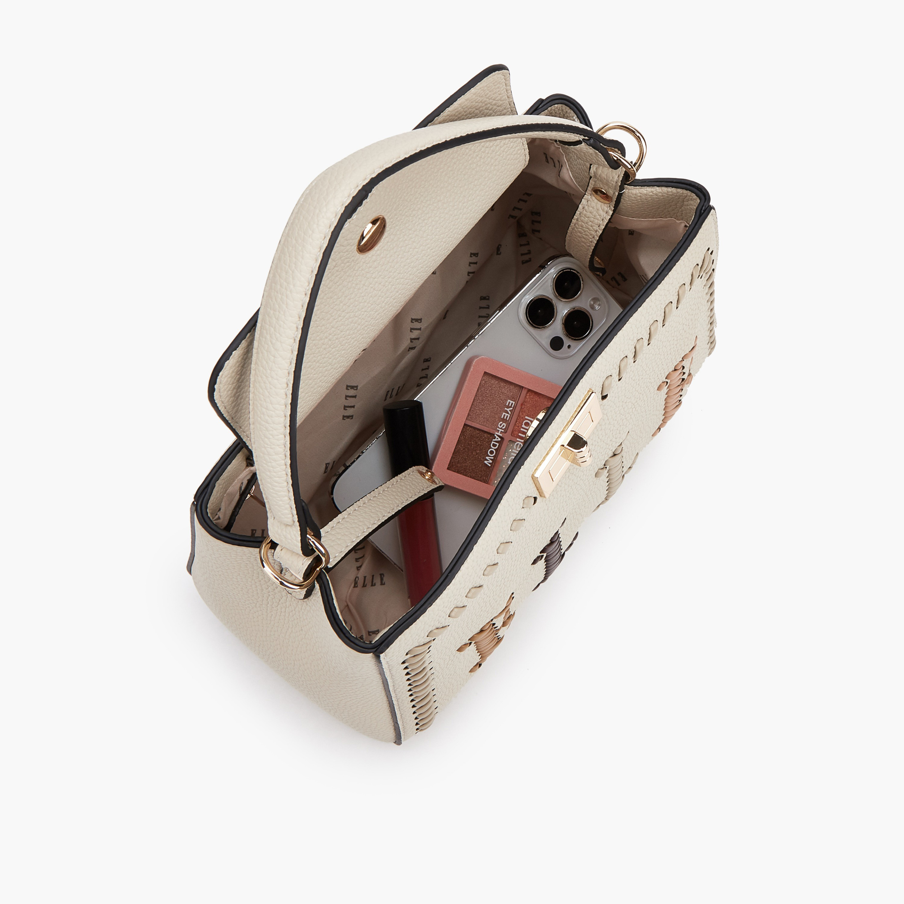 شنطة توتي بارزة الملمس بحزام قابل للفصل وشعار من إيل-women-bagsandwallets-handbags-image-7