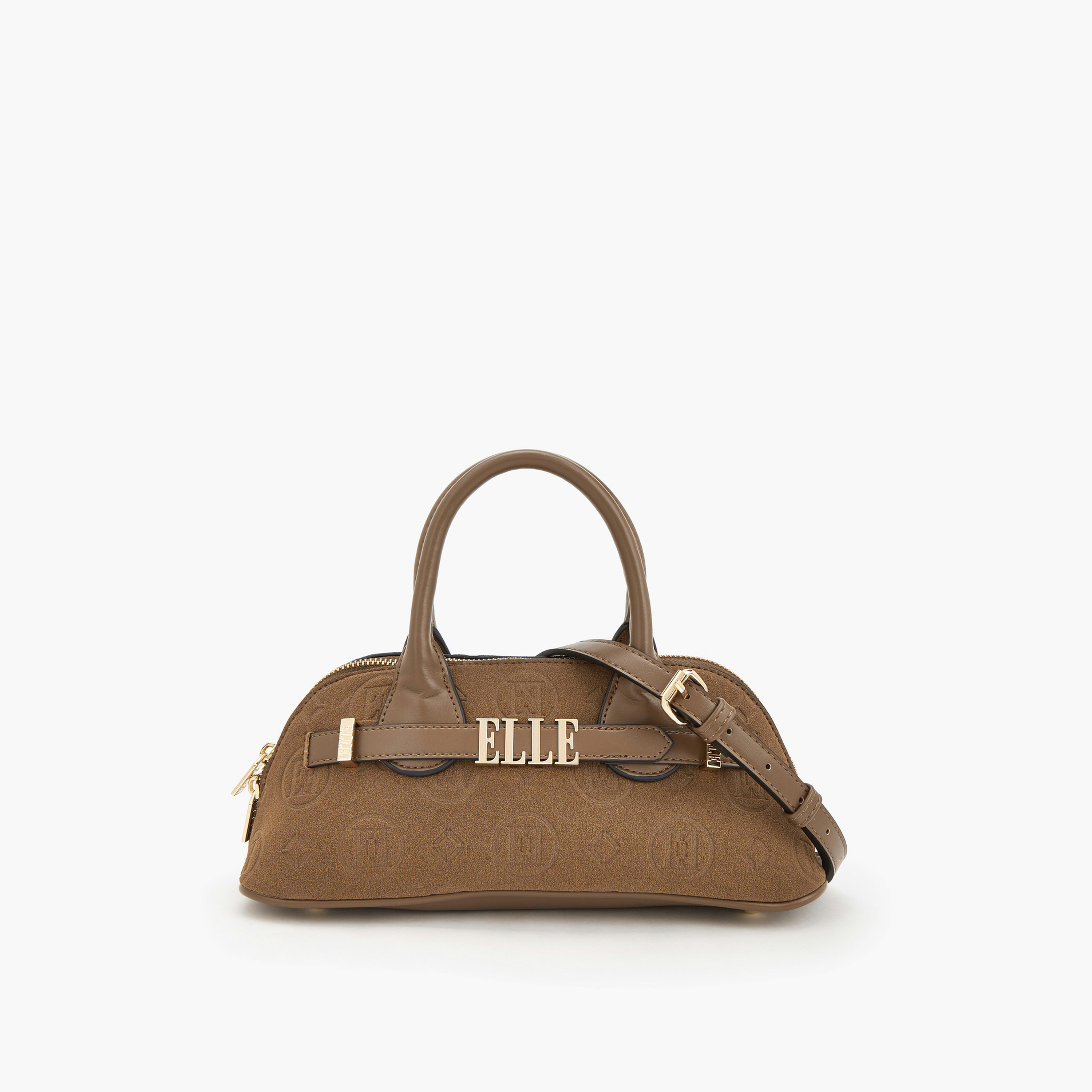 شنطة كروس بودي بطبعة مونوغرام بارزة مع حزام قابل للإزالة من إل-women-bagsandwallets-handbags-image-1