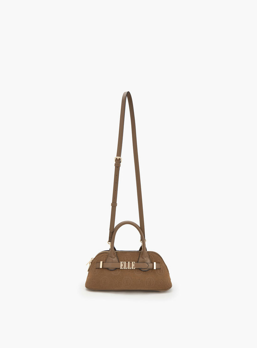 شنطة كروس بودي بطبعة مونوغرام بارزة مع حزام قابل للإزالة من إل-women-bagsandwallets-handbags-image-2