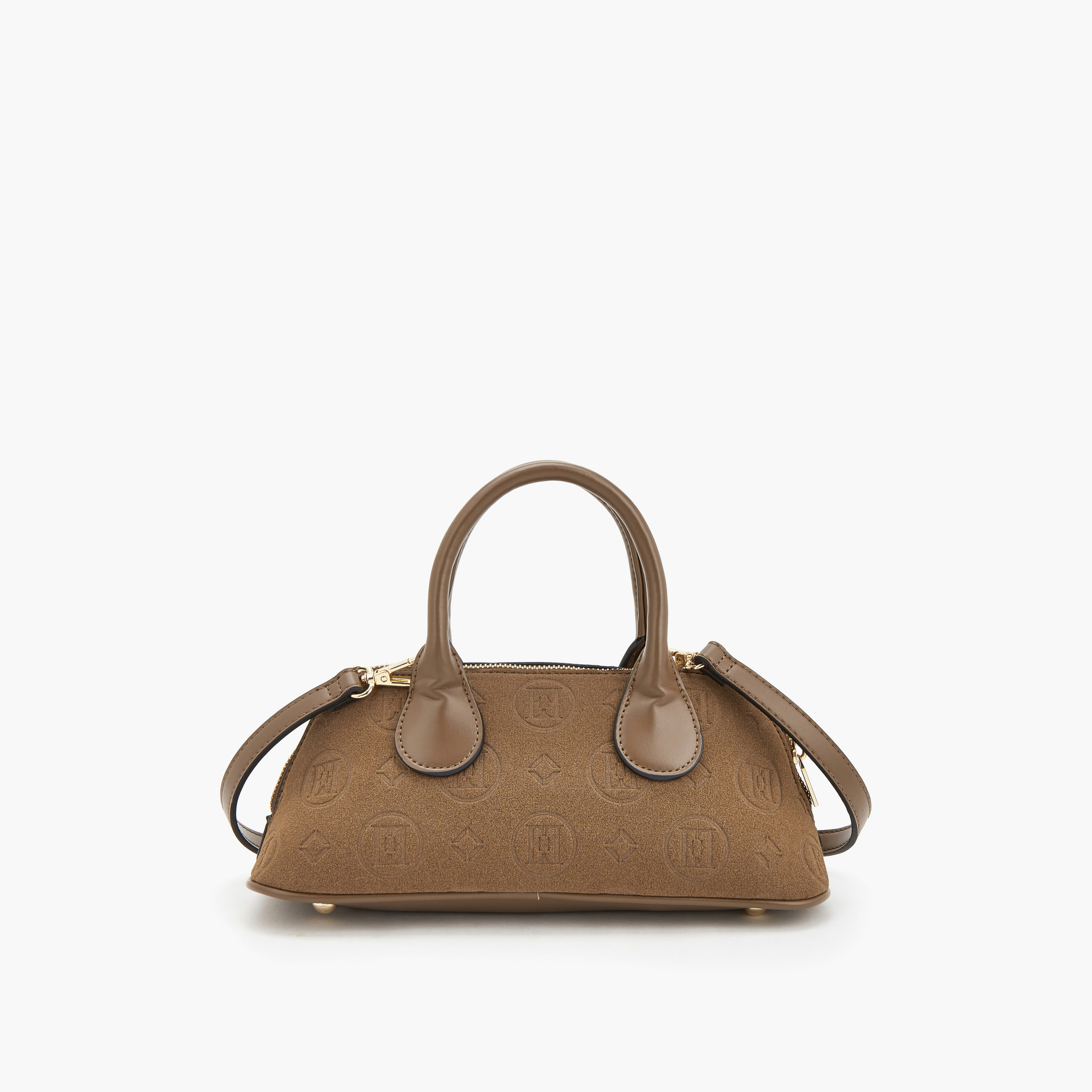 شنطة كروس بودي بطبعة مونوغرام بارزة مع حزام قابل للإزالة من إل-women-bagsandwallets-handbags-image-5