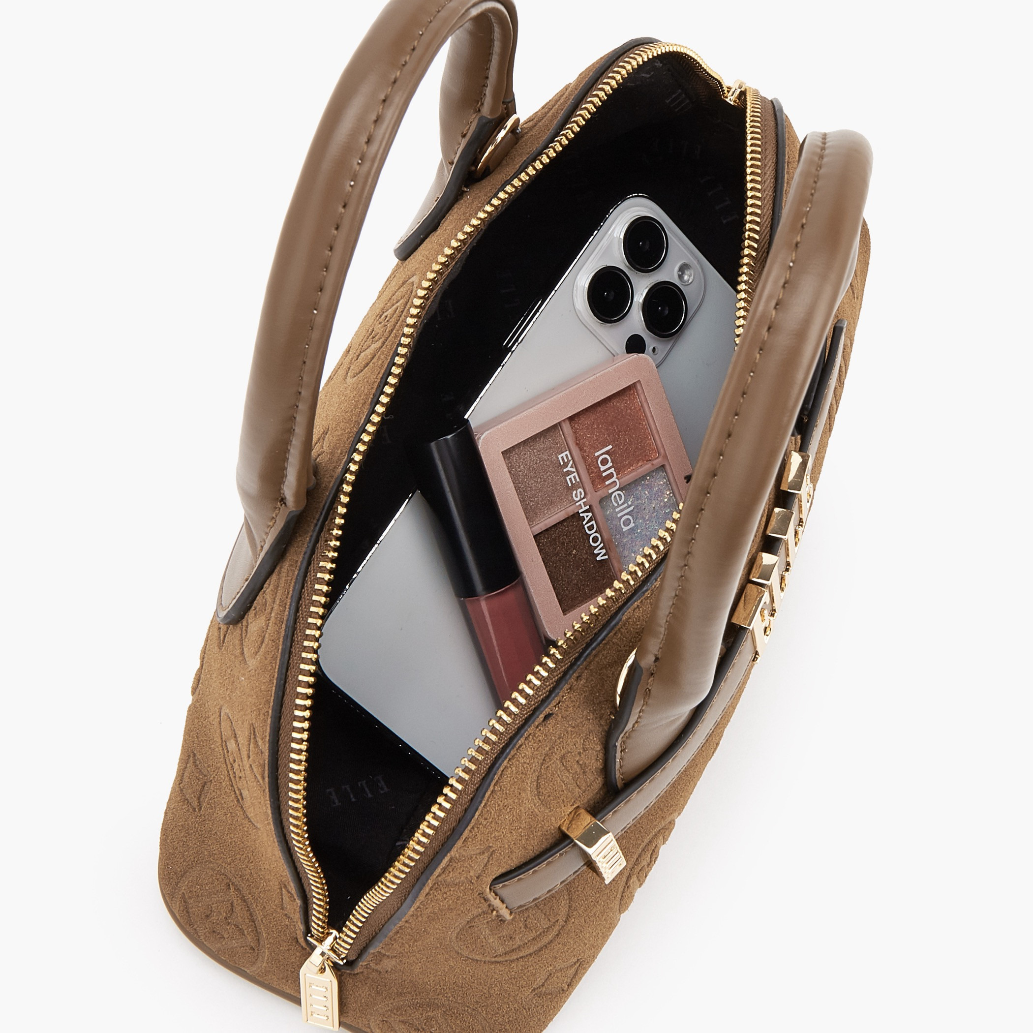 شنطة كروس بودي بطبعة مونوغرام بارزة مع حزام قابل للإزالة من إل-women-bagsandwallets-handbags-image-7