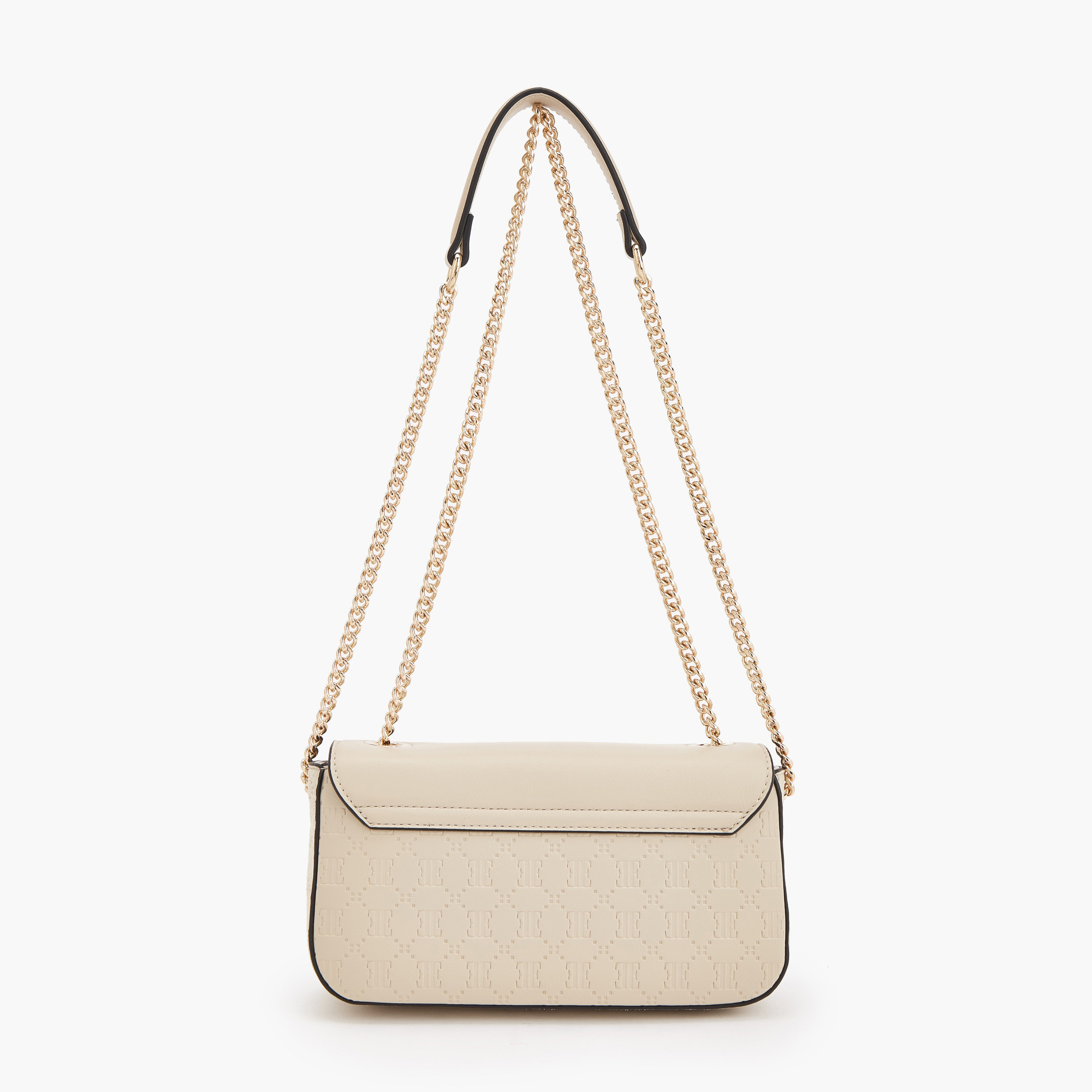 Elle Monogram Embossed Crossbody Bag with Chain Strap-women-bagsandwallets-handbags-image-3