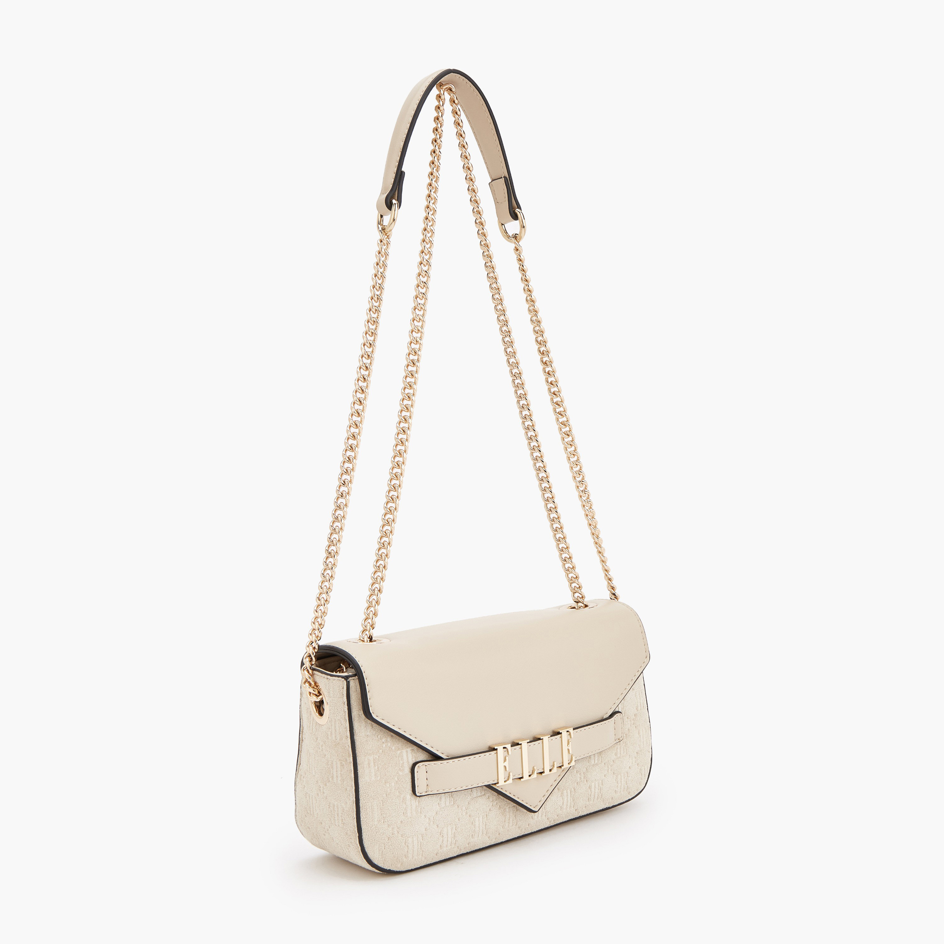 Elle Monogram Embossed Crossbody Bag with Chain Strap-women-bagsandwallets-handbags-image-4