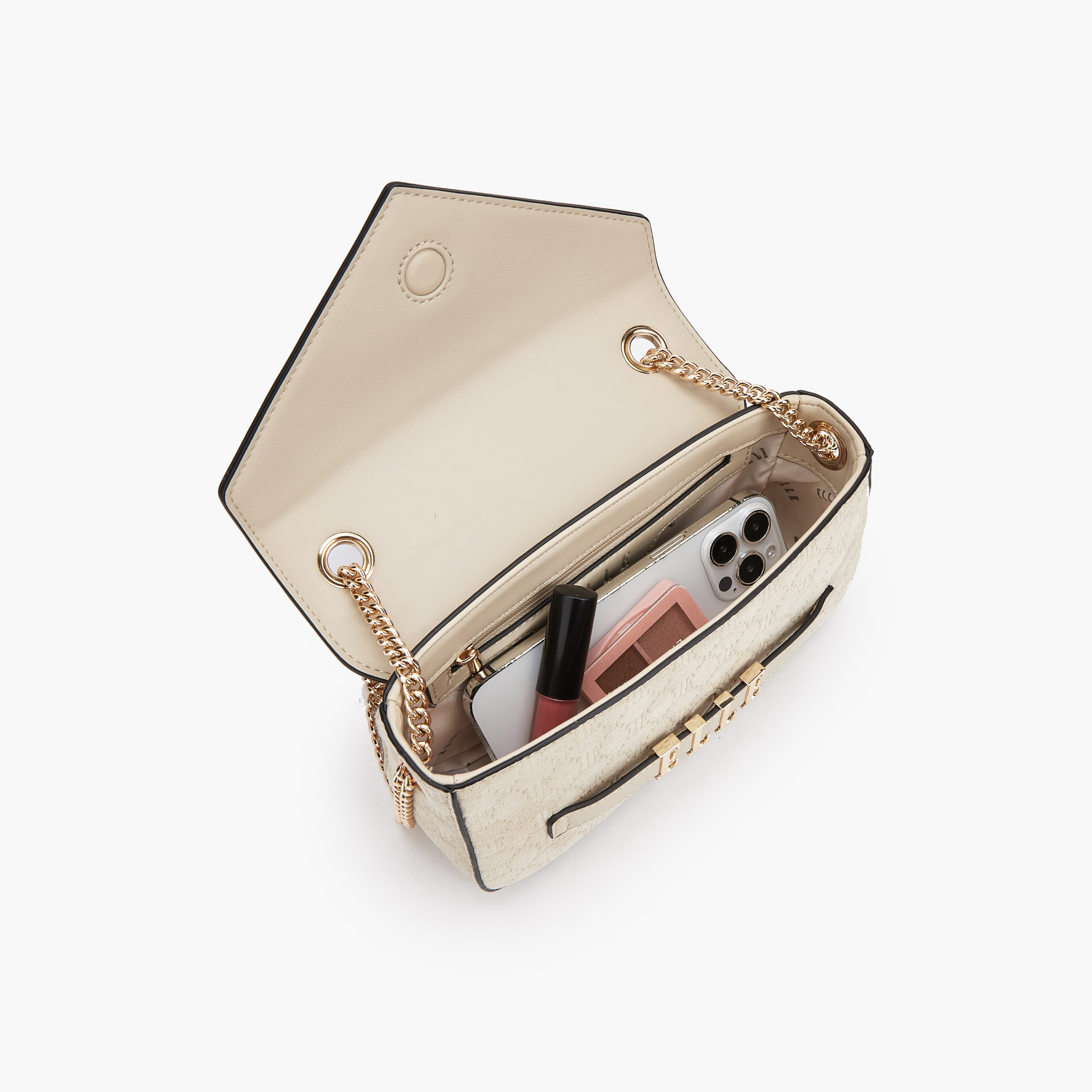 Elle Monogram Embossed Crossbody Bag with Chain Strap-women-bagsandwallets-handbags-image-7