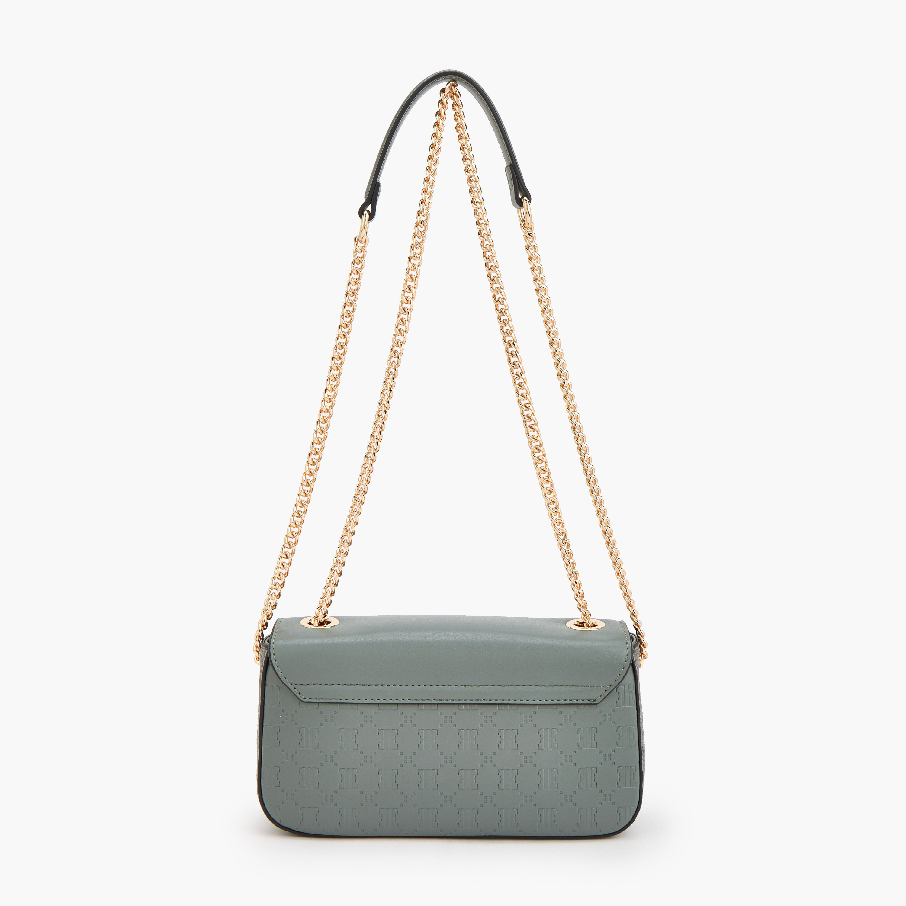 شنطة كروس بودي بنقوش مونوجرام وحزام سلسلة من إيل-women-bagsandwallets-handbags-image-3