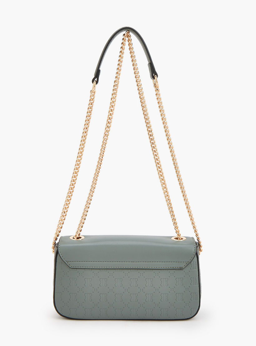 شنطة كروس بودي بنقوش مونوجرام وحزام سلسلة من إيل-women-bagsandwallets-handbags-image-3