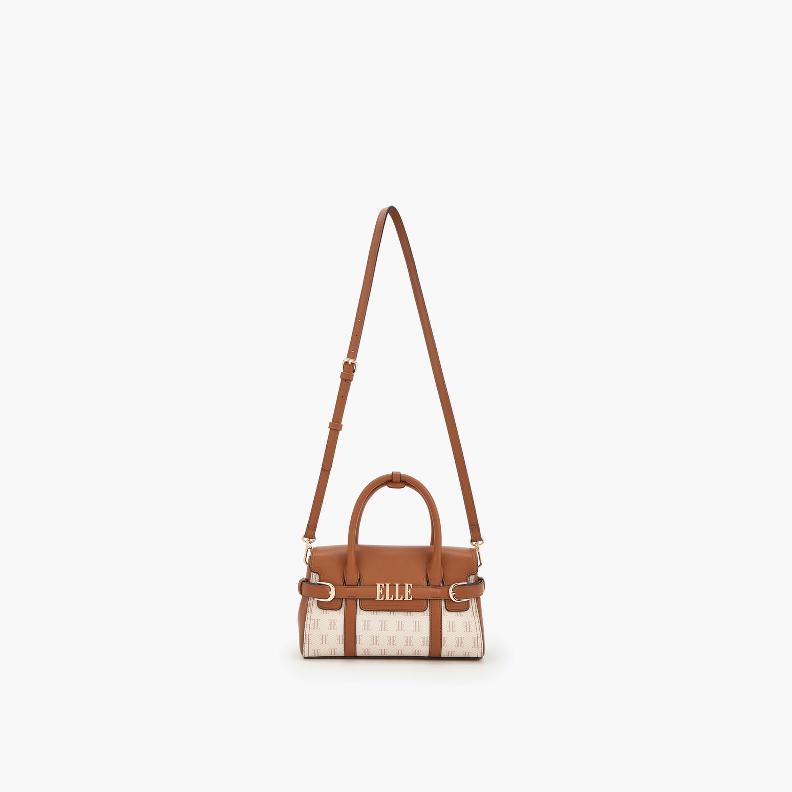 شنطة ساتشل بطبعة مونوغرام مع حزام قابل للإزالة من إل-women-bagsandwallets-handbags-image-2