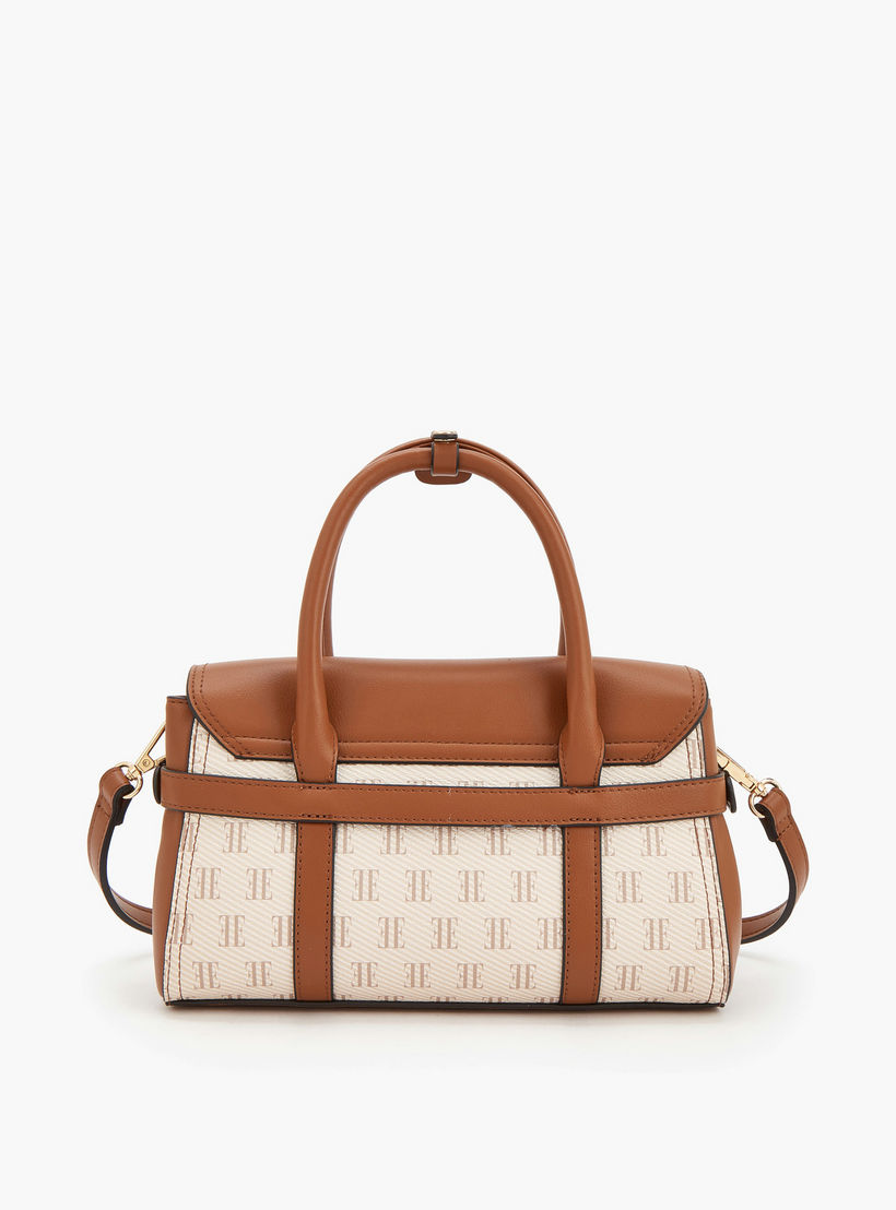 شنطة ساتشل بطبعة مونوغرام مع حزام قابل للإزالة من إل-women-bagsandwallets-handbags-image-3
