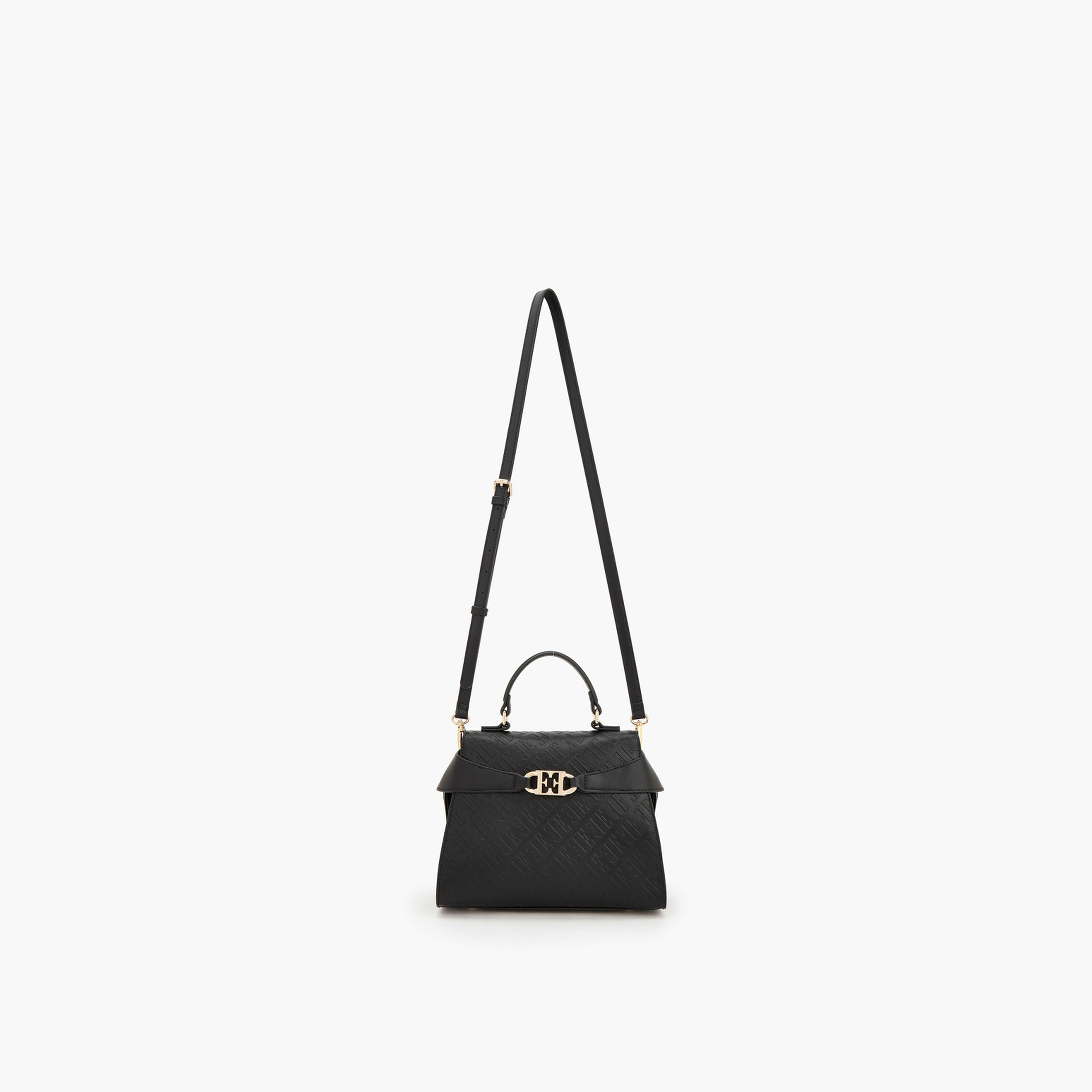 Elle Monogram Embossed Satchel Bag with Detachable Strap-women-bagsandwallets-handbags-image-5