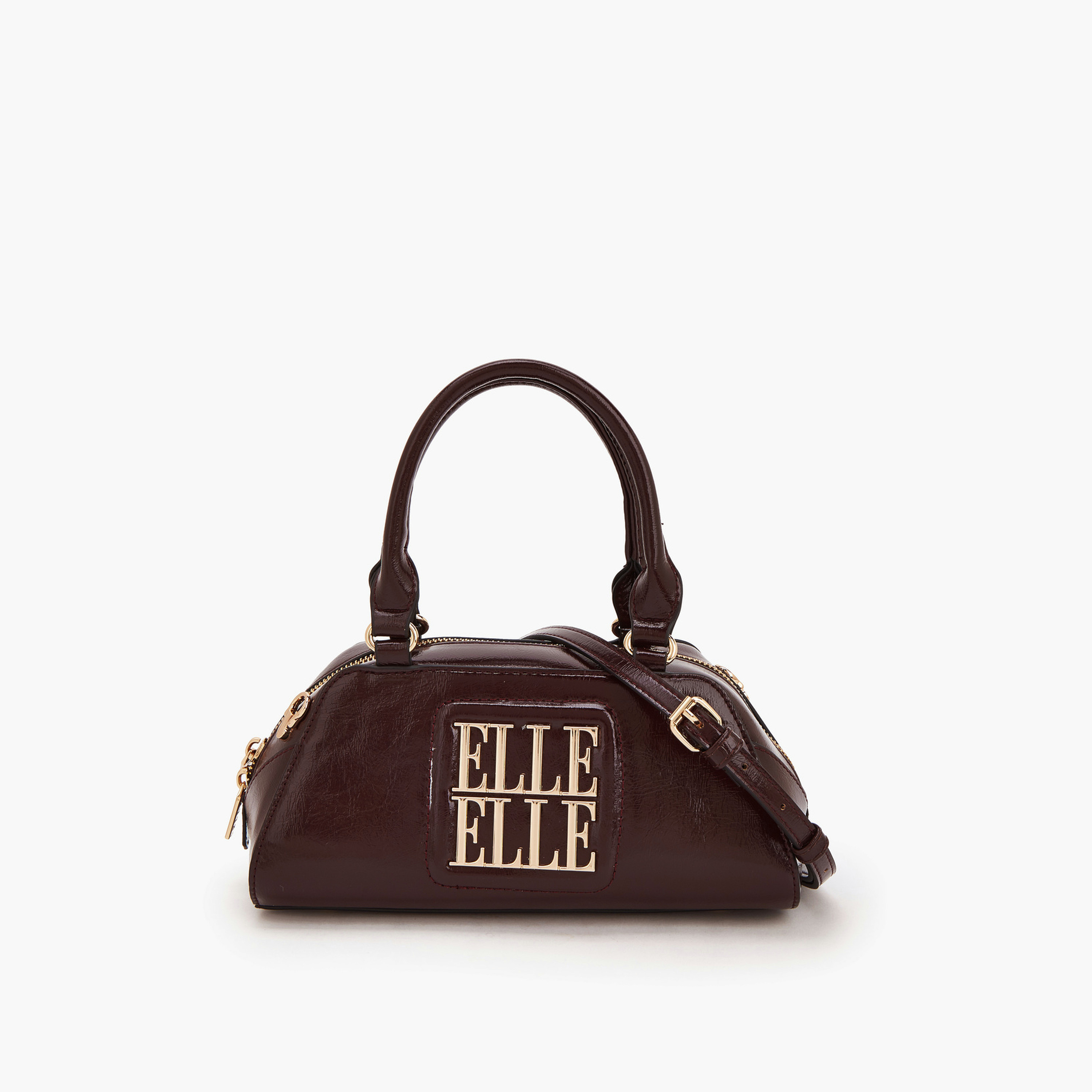 Elle Logo Accent Crossbody Bag with Detachable Strap-women-bagsandwallets-handbags-image-1