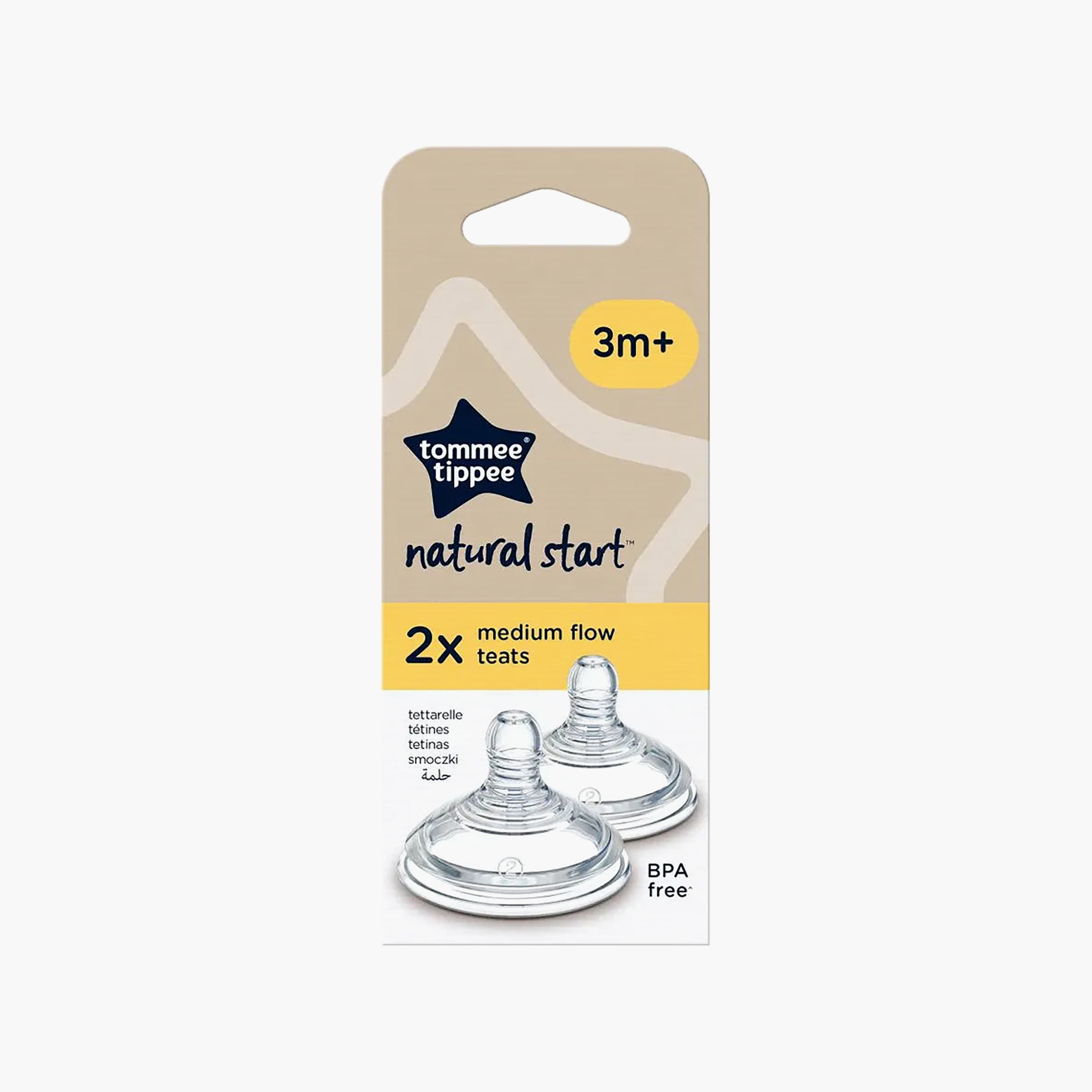 Pack of 2 Tommee Tippee Natural Start Teats with Medium Flow-baby-feeding-feedingbottles-bottlesandteats-image-7