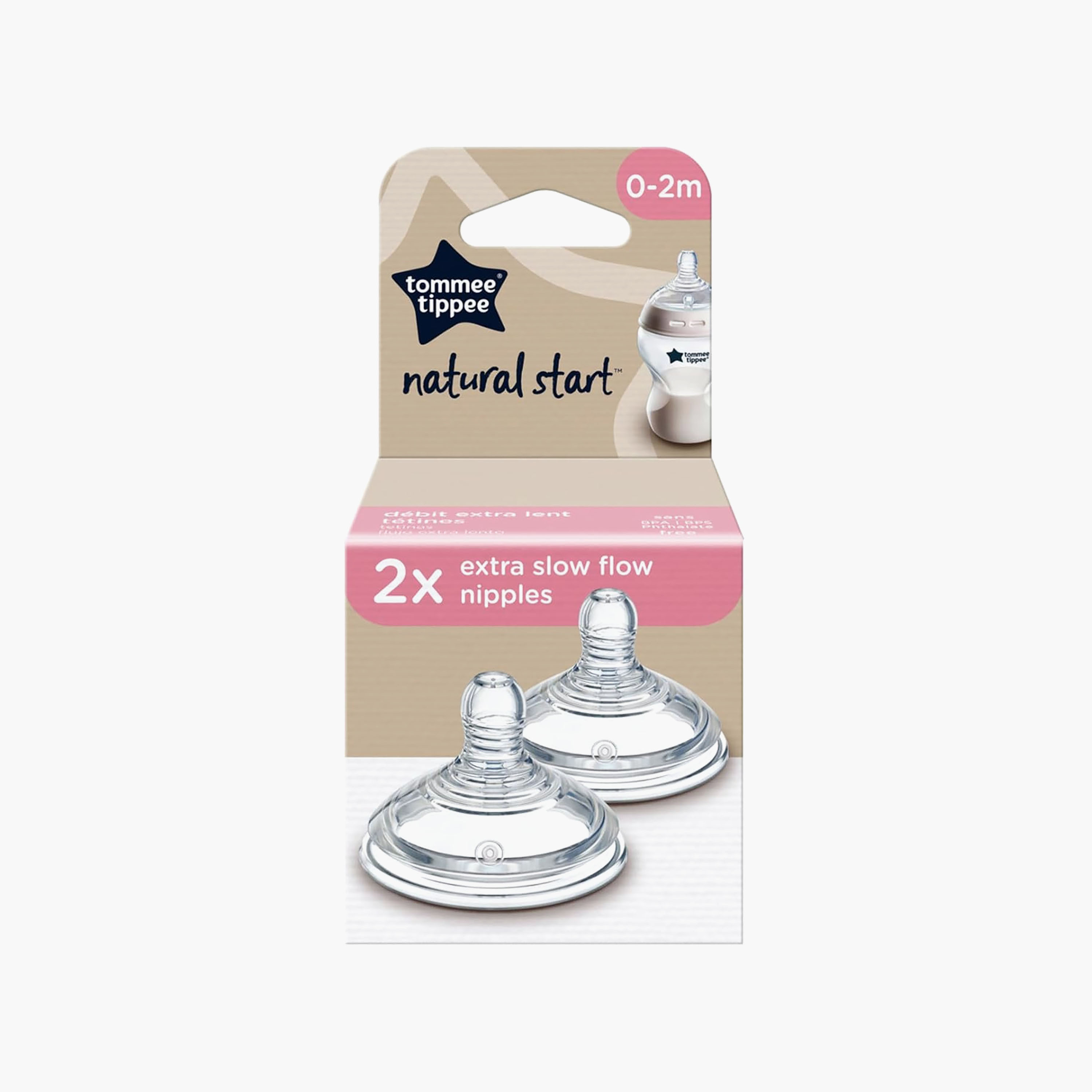 Pack of 2 Tommee Tippee Natural Start Teat with Extra Slow Flow-baby-feeding-feedingbottles-bottlesandteats-image-8