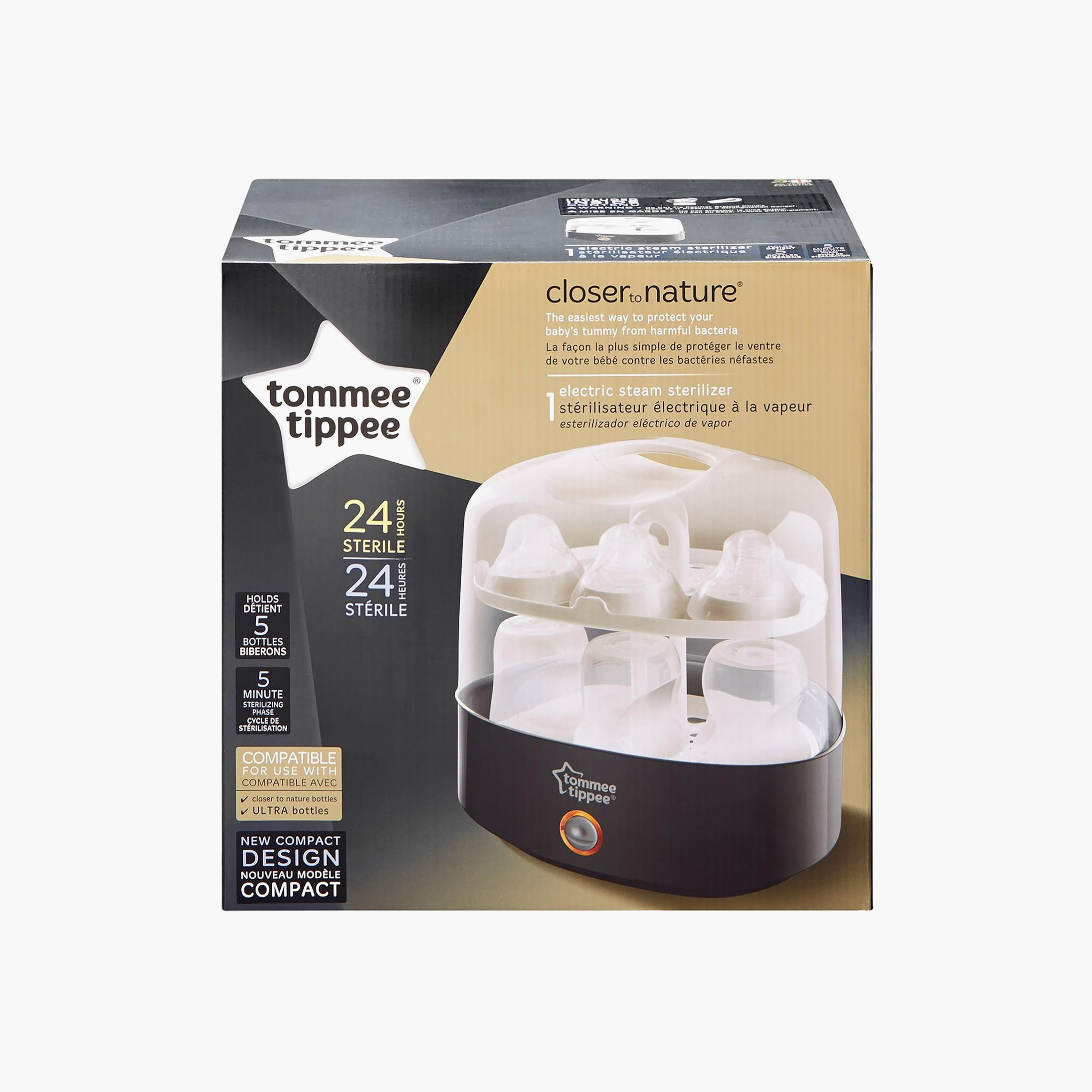 Tommee Tippee One-Button Start Electric Steriliser with 2-Tier Rack-baby-feeding-sterilizersandwarmers-image-8