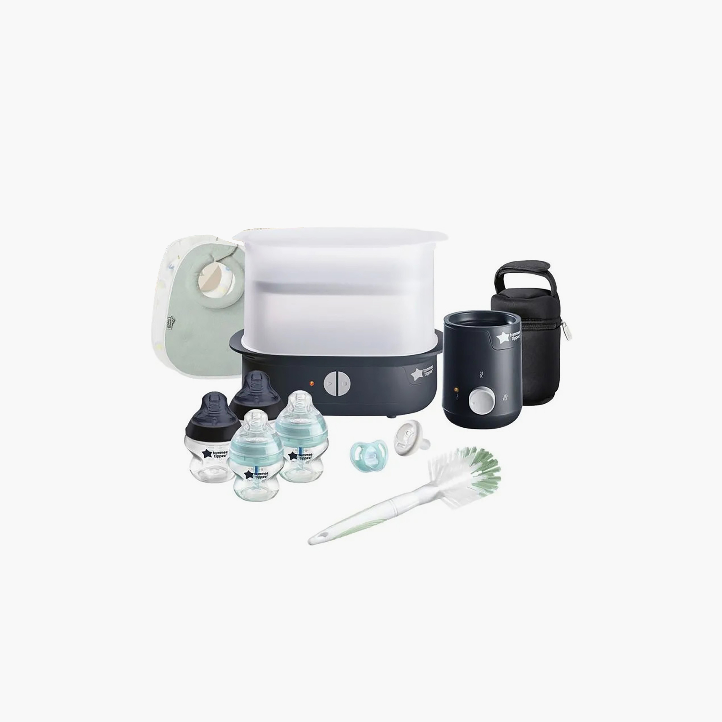 مجموعة تغذية مع جهاز تعقيم كلوزر تو نيتشر من تومي تيبي-baby-feeding-accessories-image-1