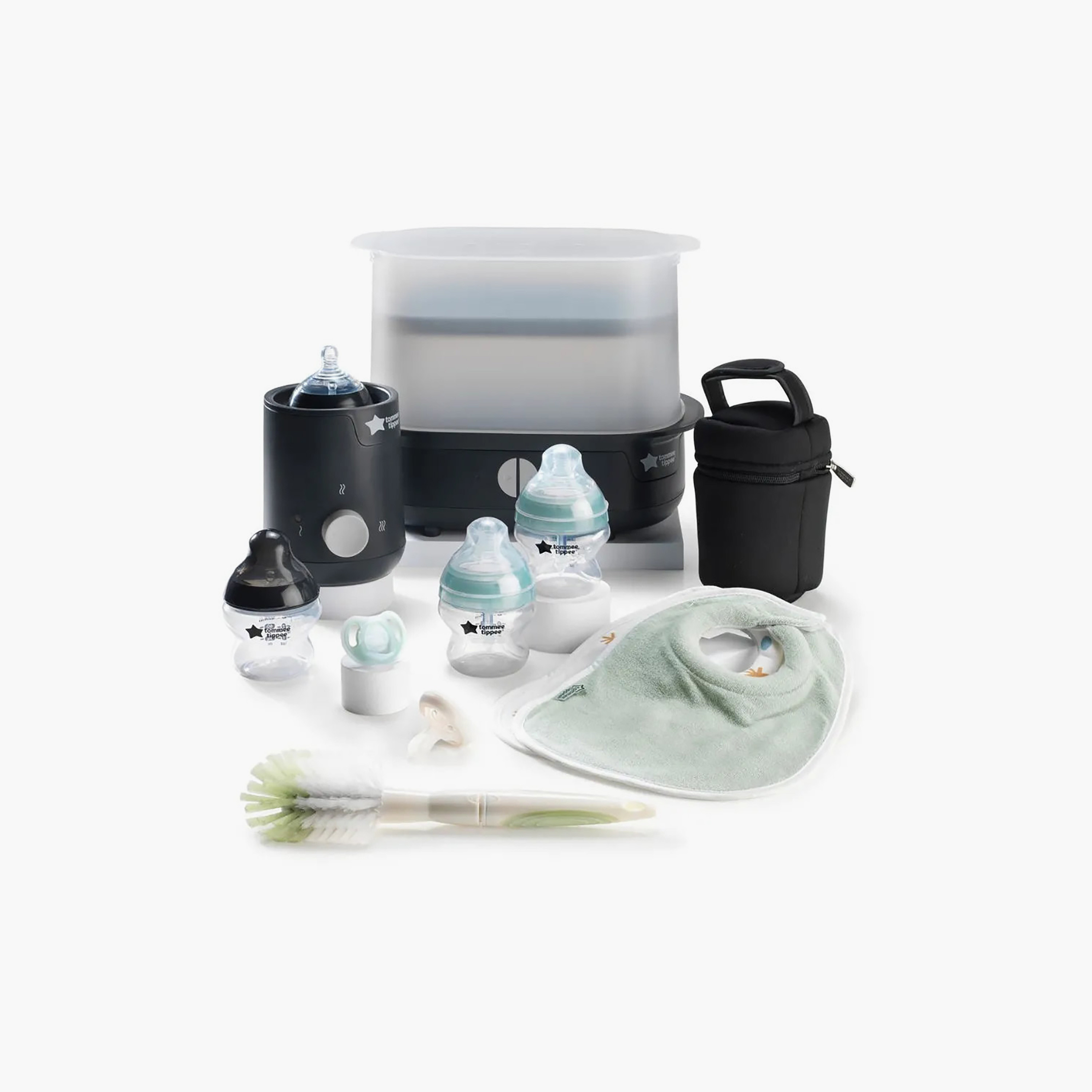 مجموعة تغذية مع جهاز تعقيم كلوزر تو نيتشر من تومي تيبي-baby-feeding-accessories-image-4