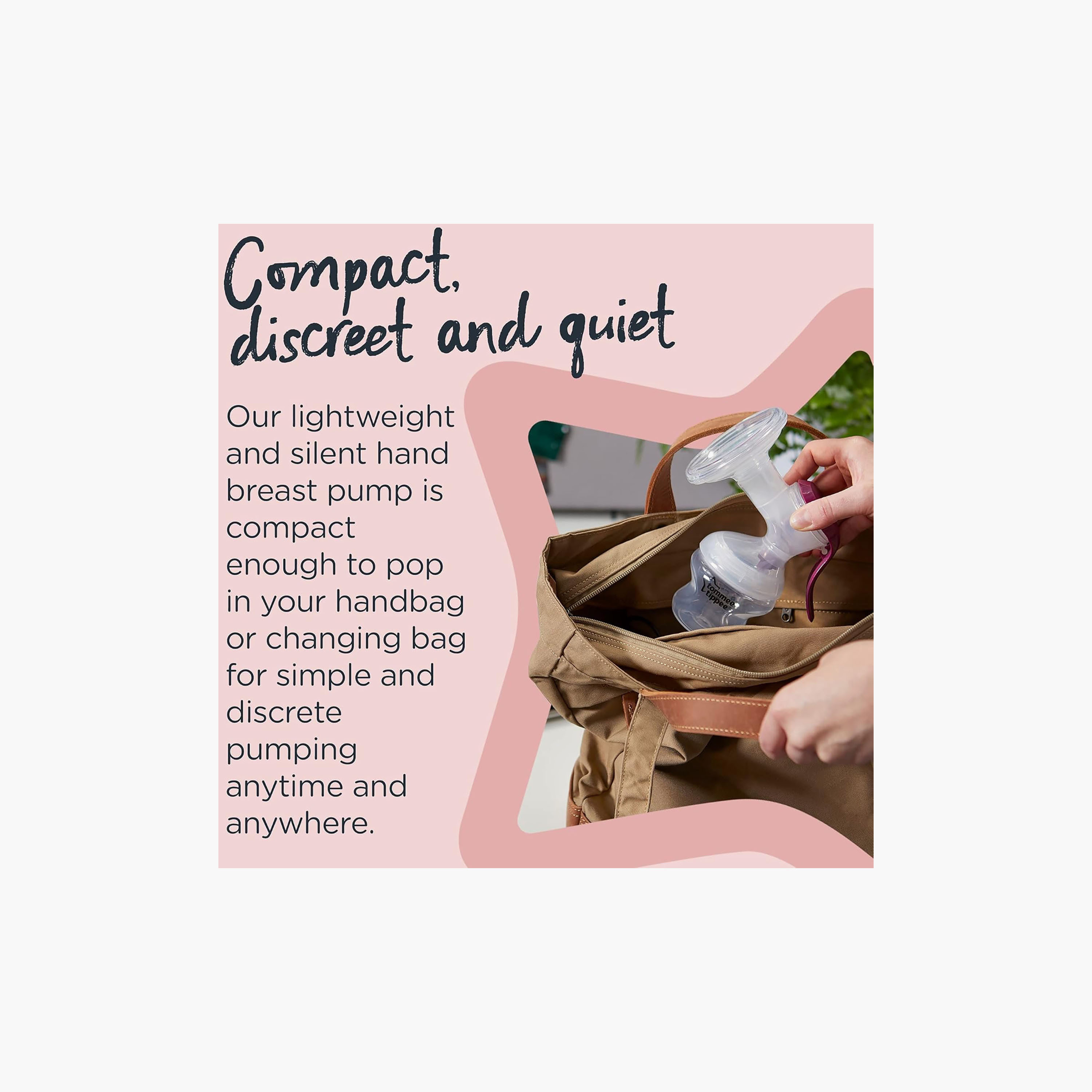 Tommee Tippee Made For Me Breastfeeding Single Manual Breast Pump with Silicone Cup-baby-feeding-breastfeedingandcare-image-4