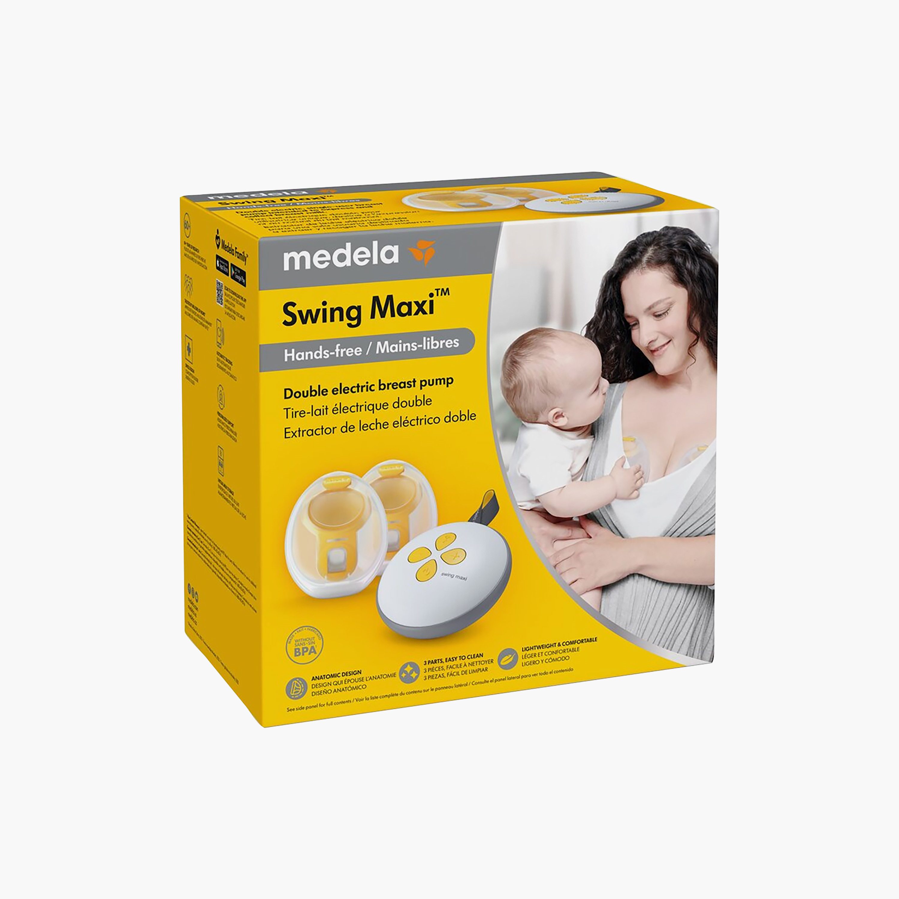شفاط حليب الثدي كهربائي مزدوج سوينج ماكسي فليكس من ميديلا-baby-feeding-breastfeedingandcare-image-9