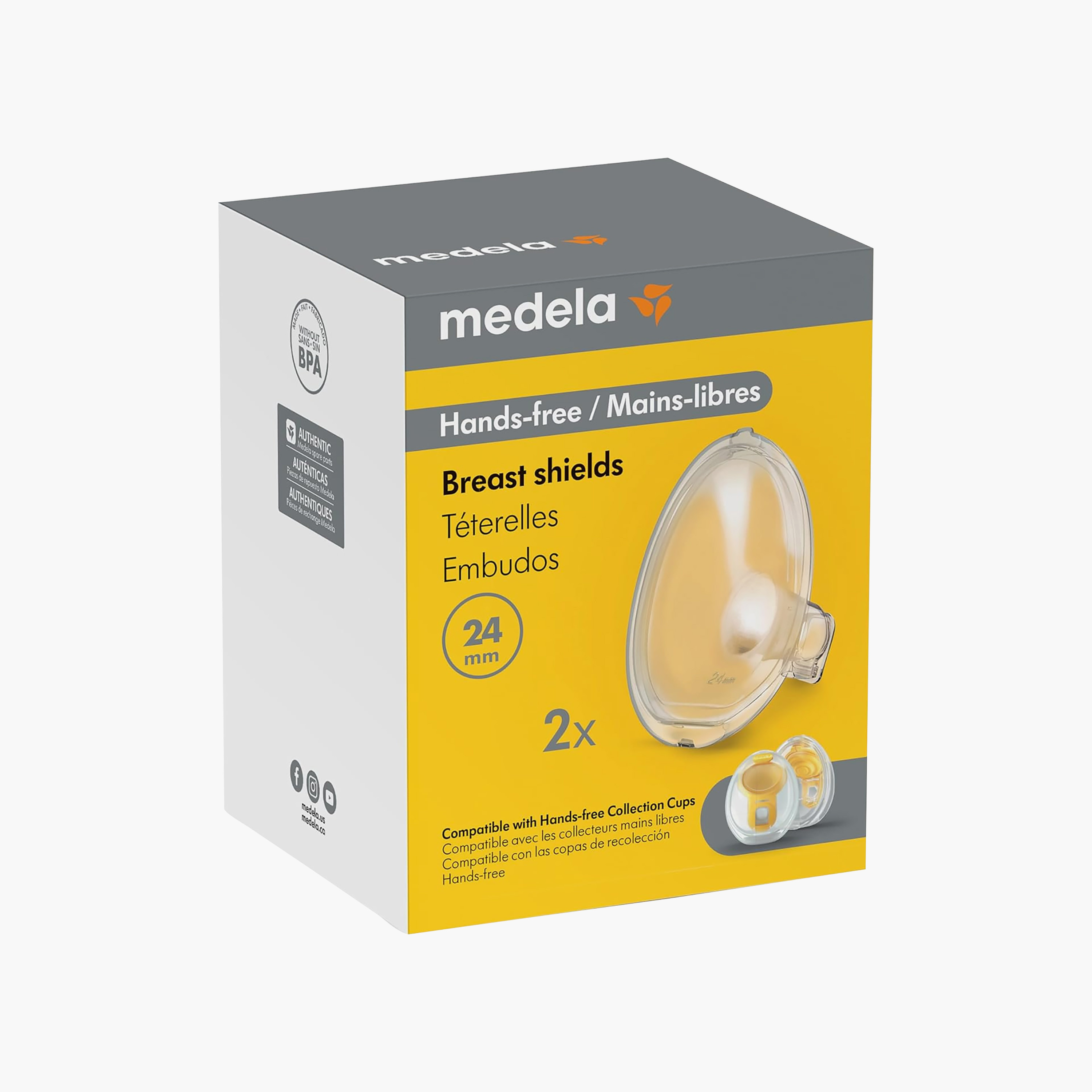 Medela Breastfeeding 2-Piece Hands-Free Breast Shields Set-baby-feeding-breastfeedingandcare-image-2