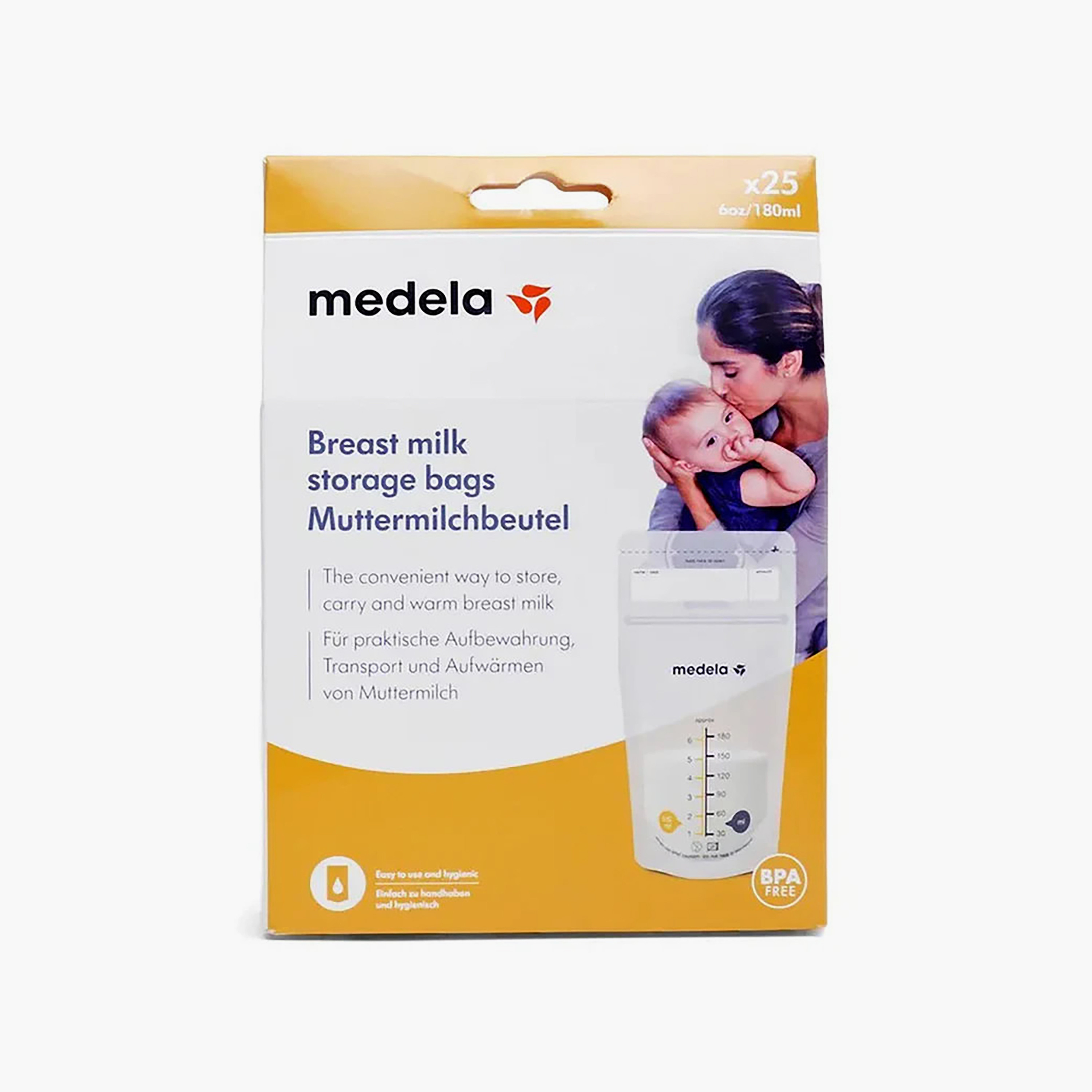 أكياس لحفظ حليب الأم بإغلاق مزدوج من ميديلا - عبوة 25 قطعة-baby-feeding-breastfeedingandcare-image-10