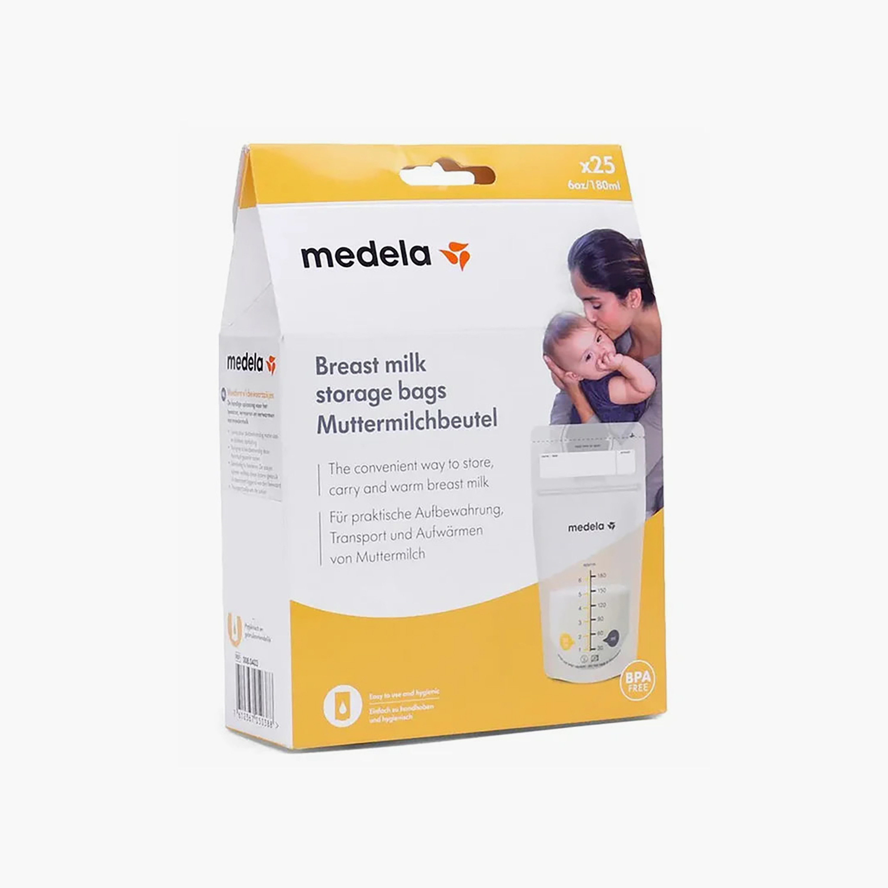 أكياس لحفظ حليب الأم بإغلاق مزدوج من ميديلا - عبوة 25 قطعة-baby-feeding-breastfeedingandcare-image-9
