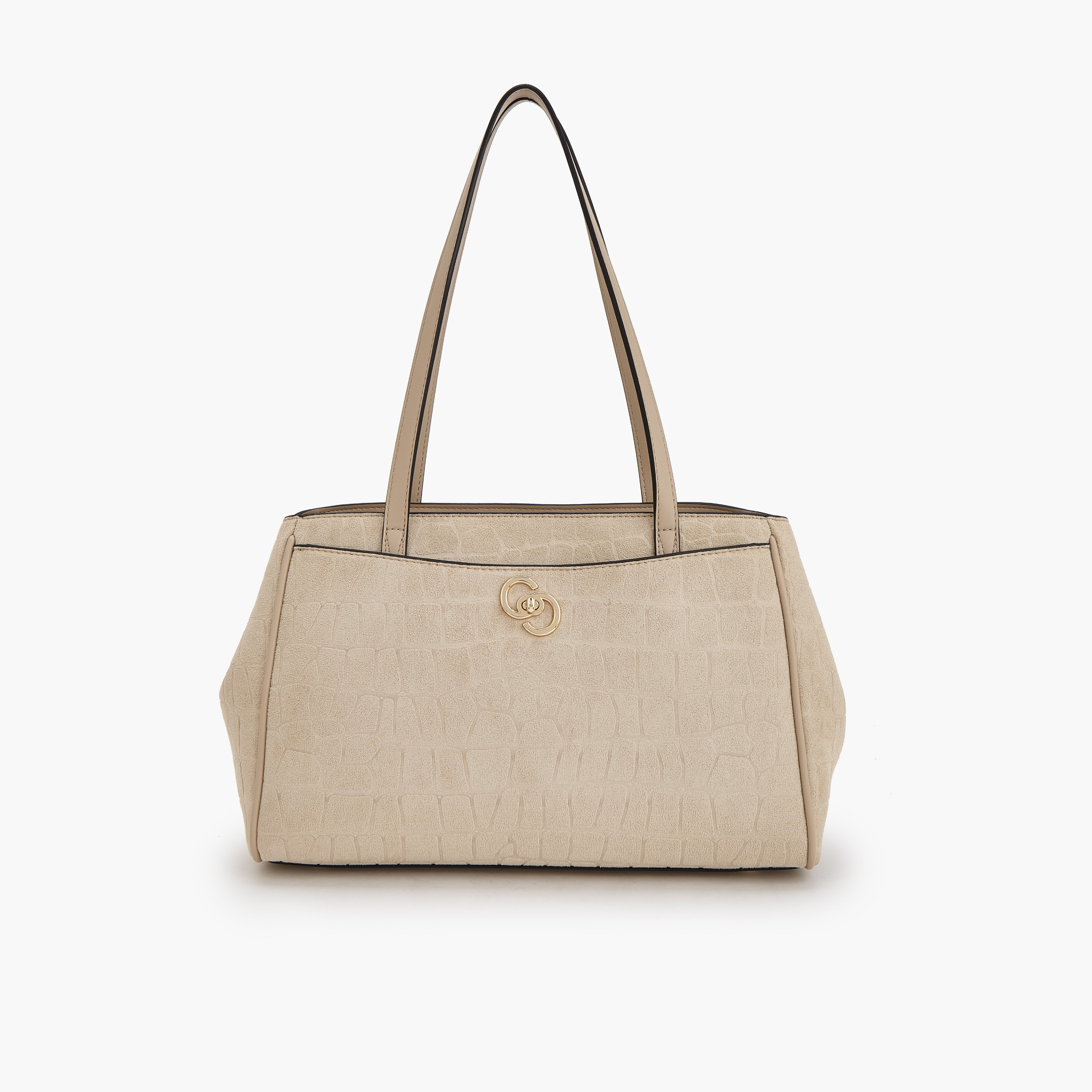 شنطة توت شمواه بارزة الملمس بسحاب إغلاق من سيليست-women-bagsandwallets-handbags-image-1