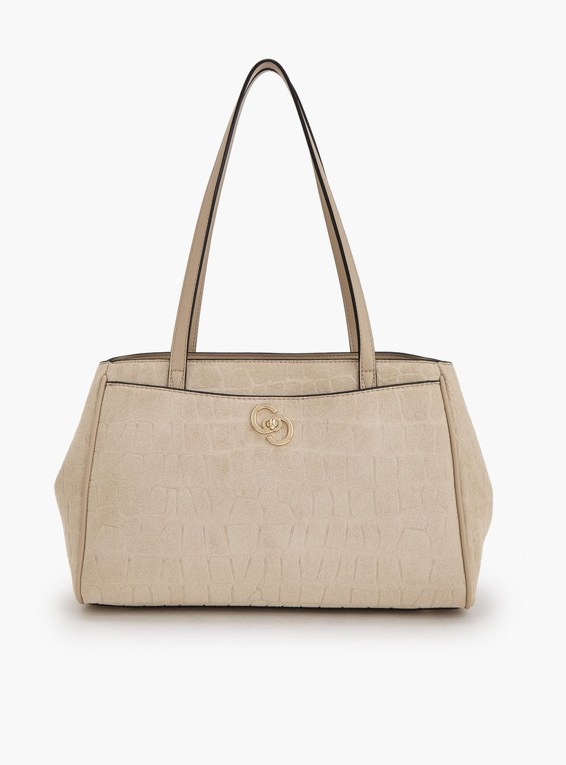 شنطة توت شمواه بارزة الملمس بسحاب إغلاق من سيليست-women-bagsandwallets-handbags-image-1