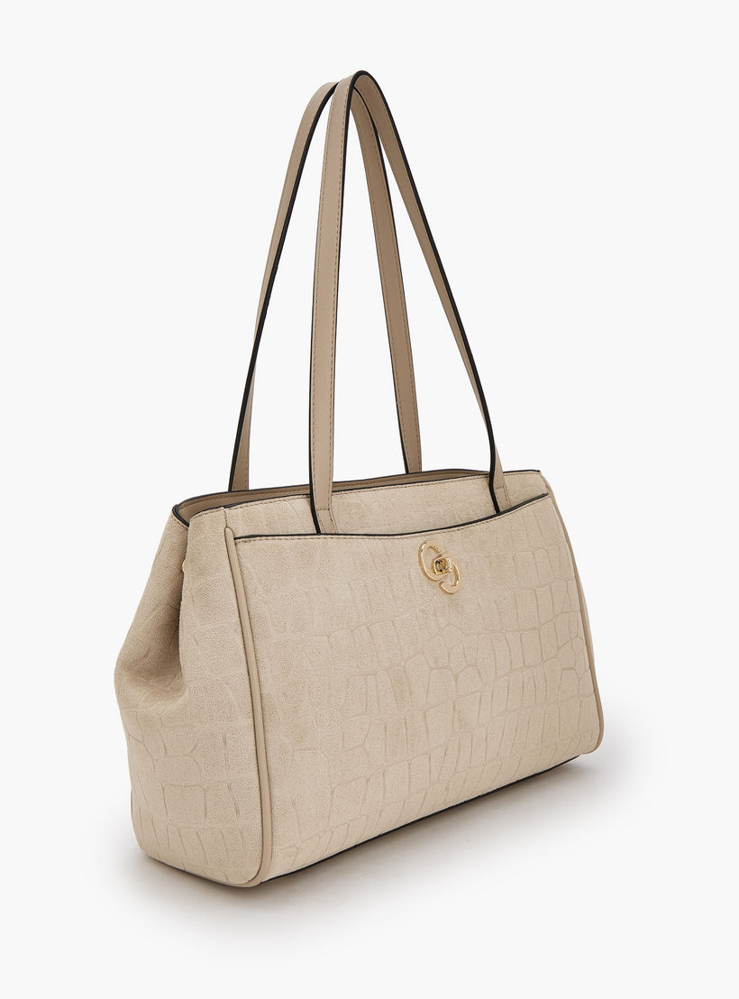 شنطة توت شمواه بارزة الملمس بسحاب إغلاق من سيليست-women-bagsandwallets-handbags-image-2