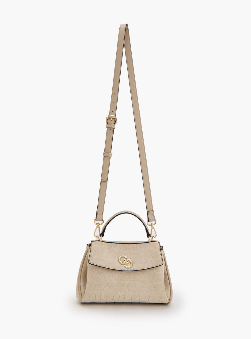 Celeste Suede Textured Satchel Bag with Detachable Strap-women-bagsandwallets-handbags-image-2