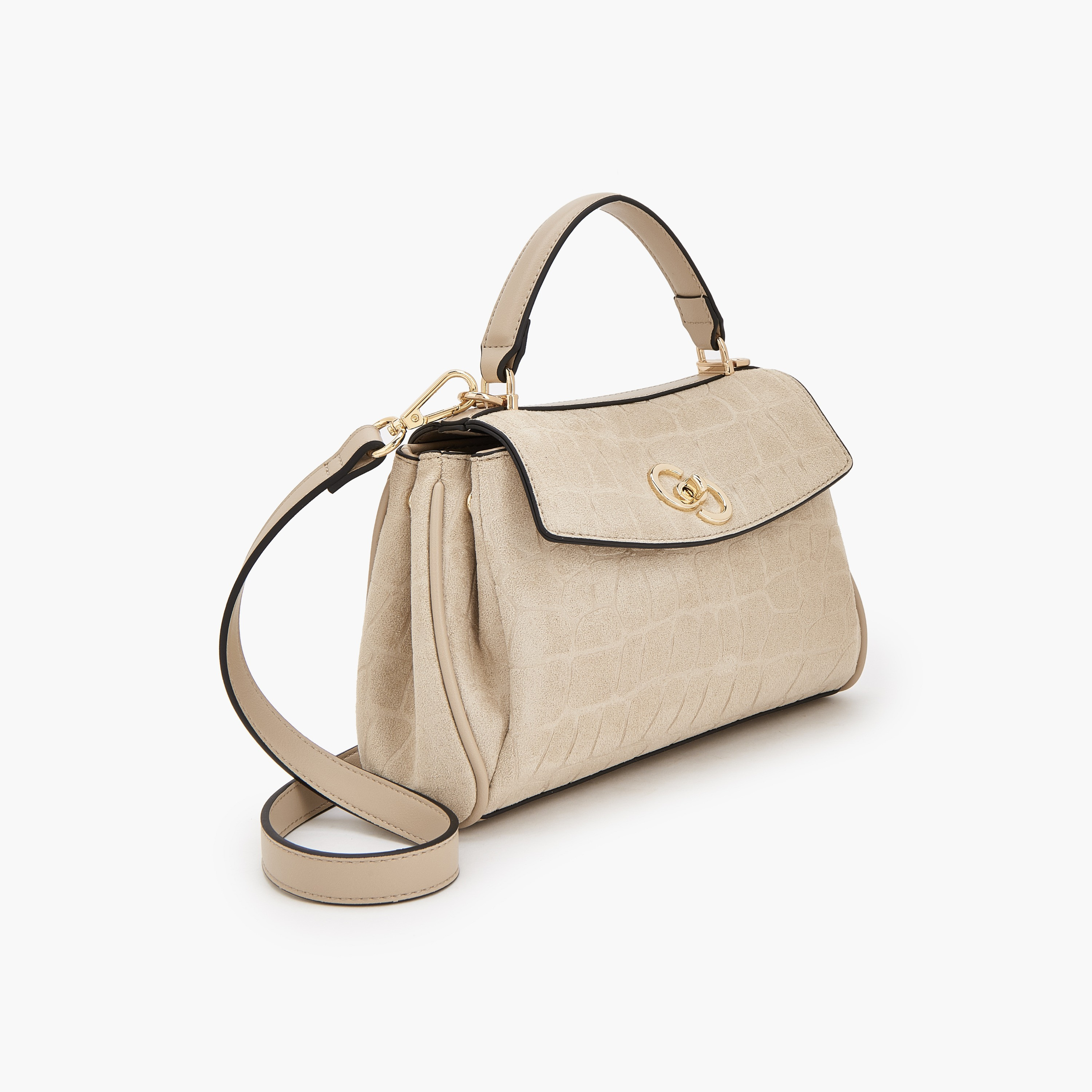 Celeste Suede Textured Satchel Bag with Detachable Strap-women-bagsandwallets-handbags-image-3