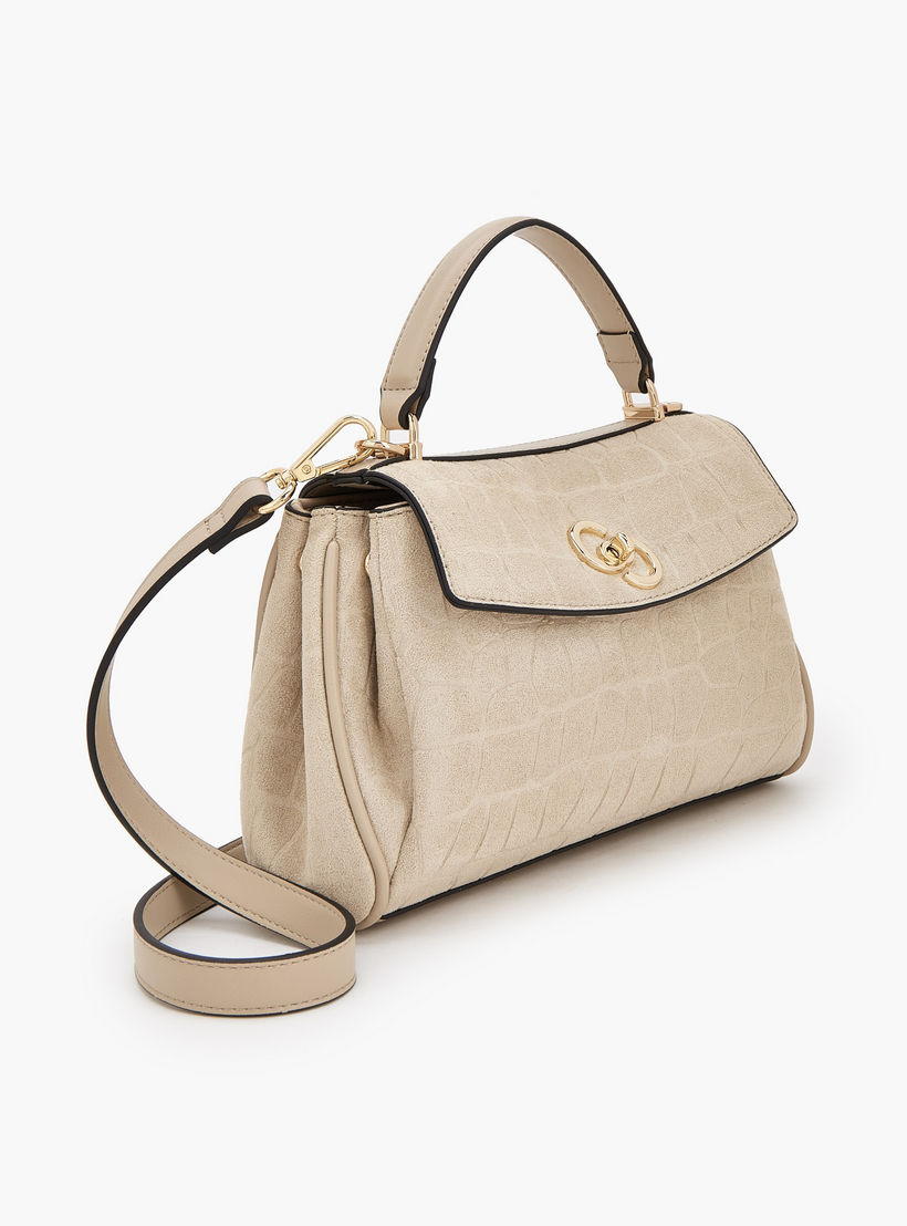 Celeste Suede Textured Satchel Bag with Detachable Strap-women-bagsandwallets-handbags-image-3
