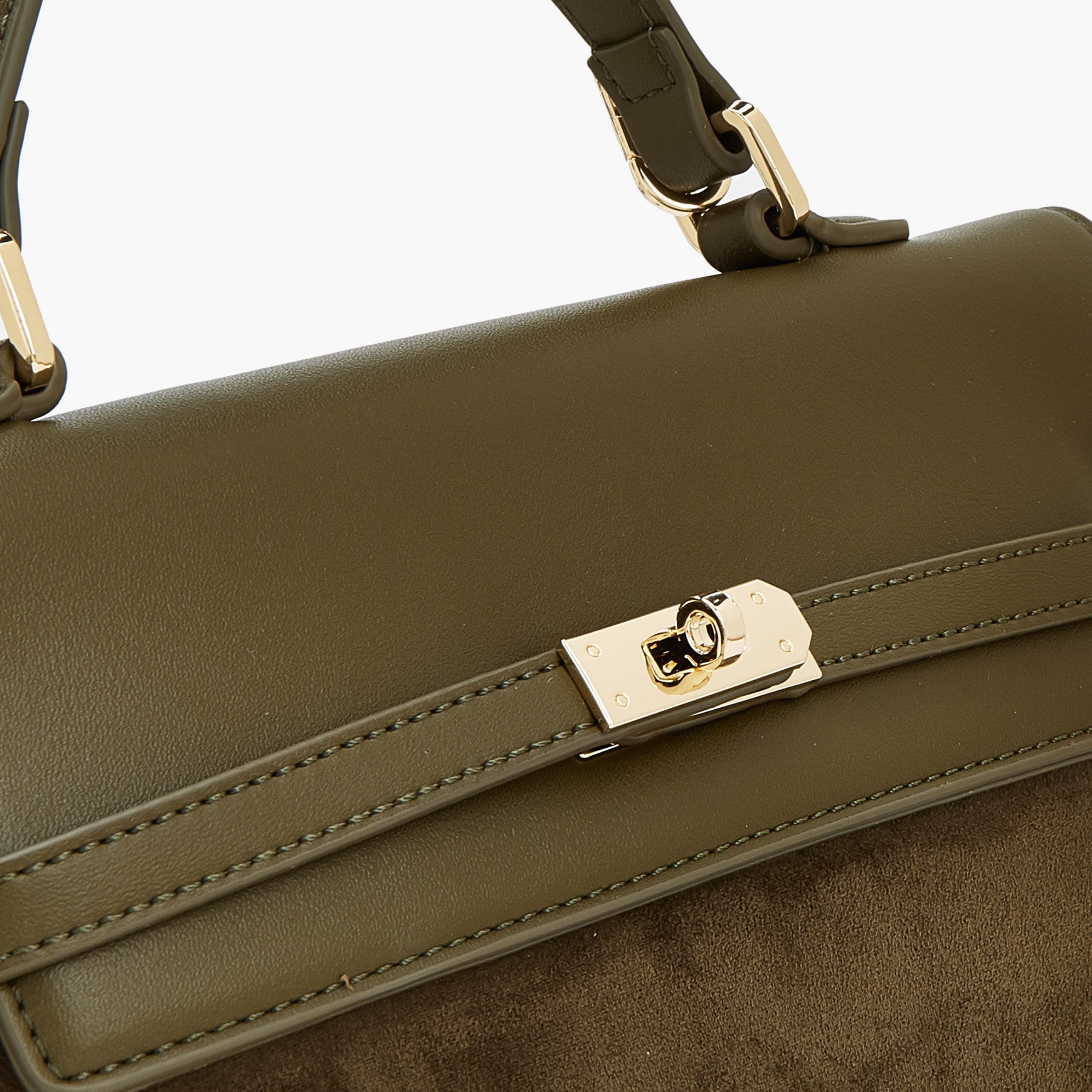 شنطة ظهر من الشامواه بملمس بارز مع قفل لَف من سيليست-women-bagsandwallets-backpacks-image-3
