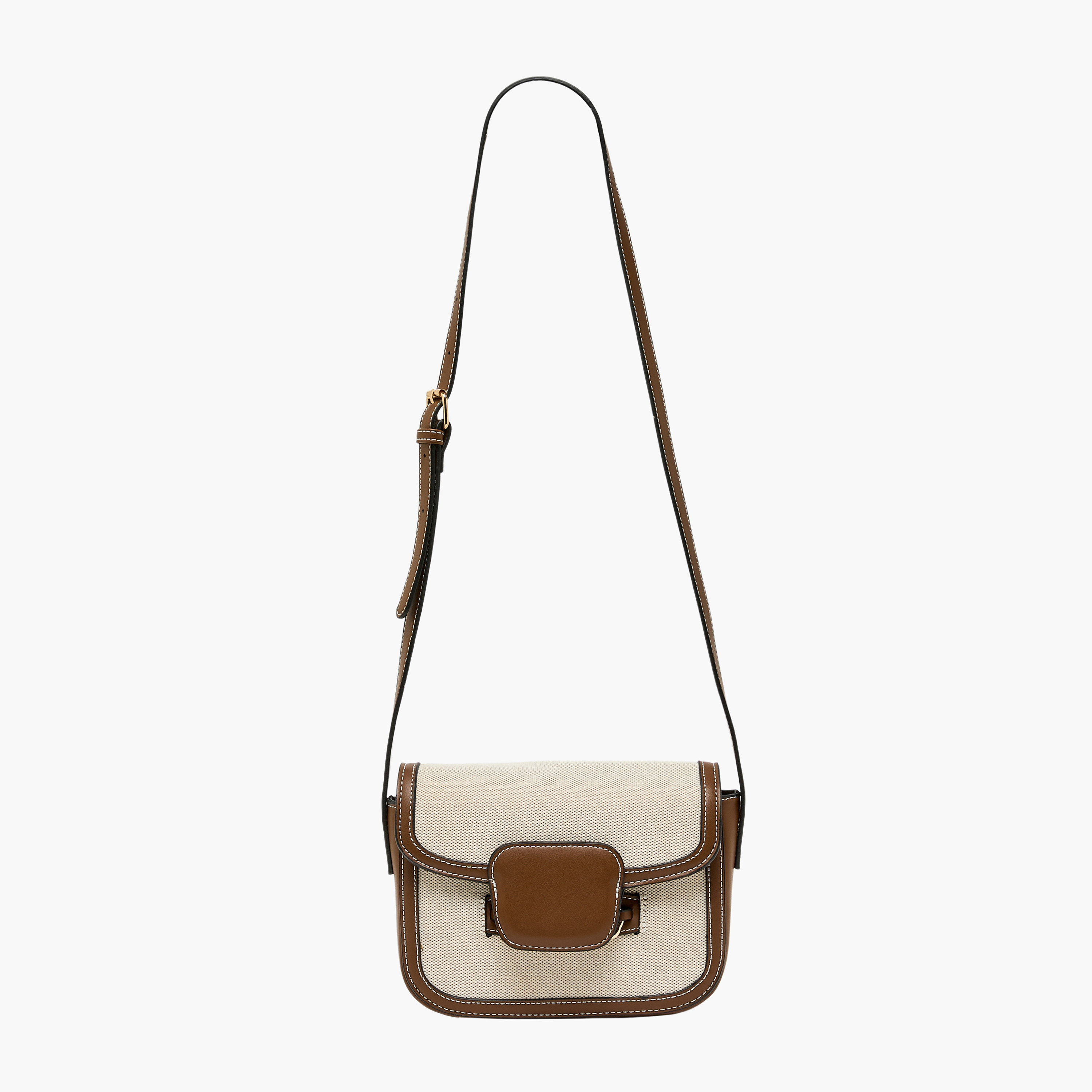 شنطة كروس بودي بارزة الملمس بحزام قابل للتعديل من ساشا-women-bagsandwallets-handbags-image-3