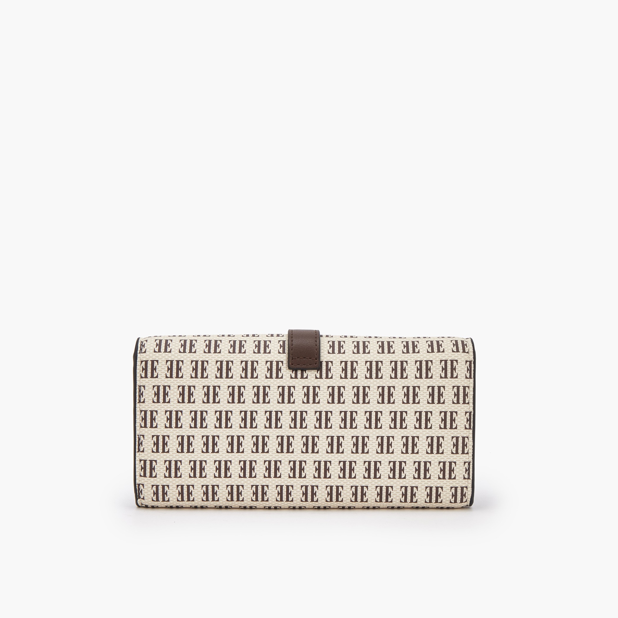Elle Monogram Print Wallet with Snap Button Closure-women-bagsandwallets-wallets-image-4