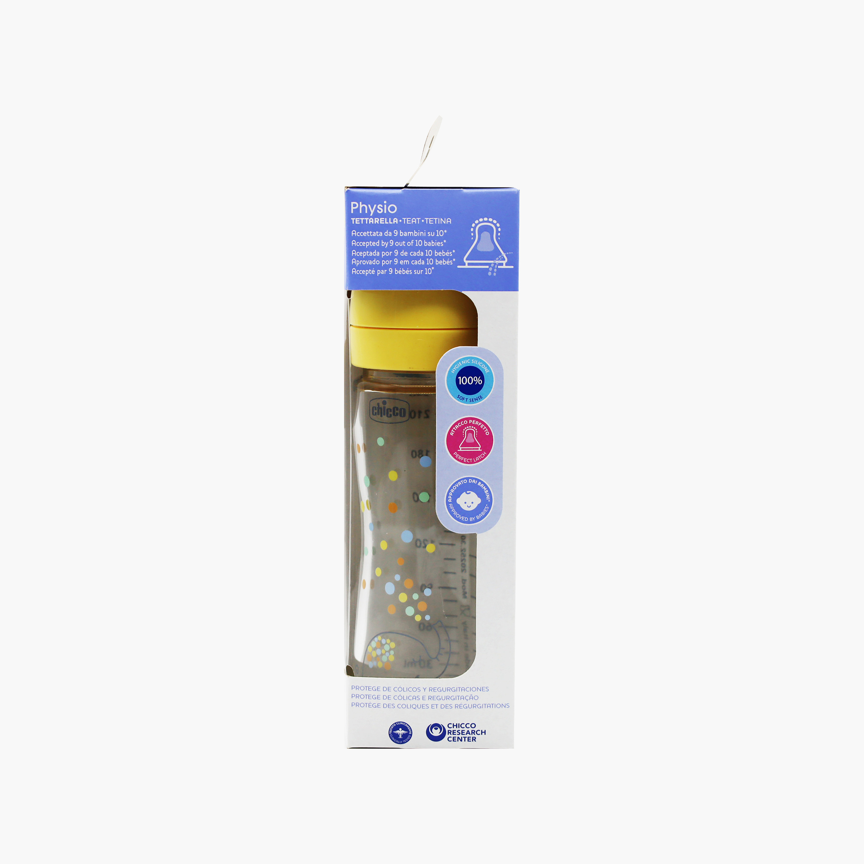 Chicco Slow Flow Feeding Bottle with Teat & Cap - 240 ml-baby-feeding-feedingbottles-bottlesandteats-image-4