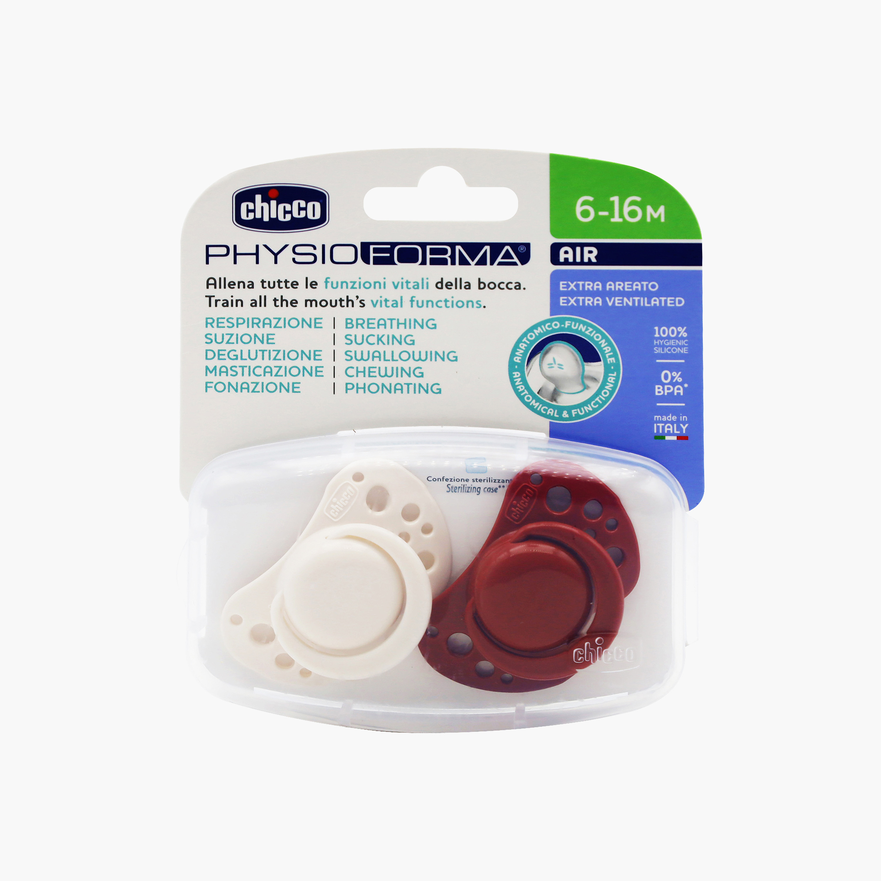 Chicco 2-Piece PhysioForma Air Orthodontic Pacifier-baby-feeding-pacifiers-image-2