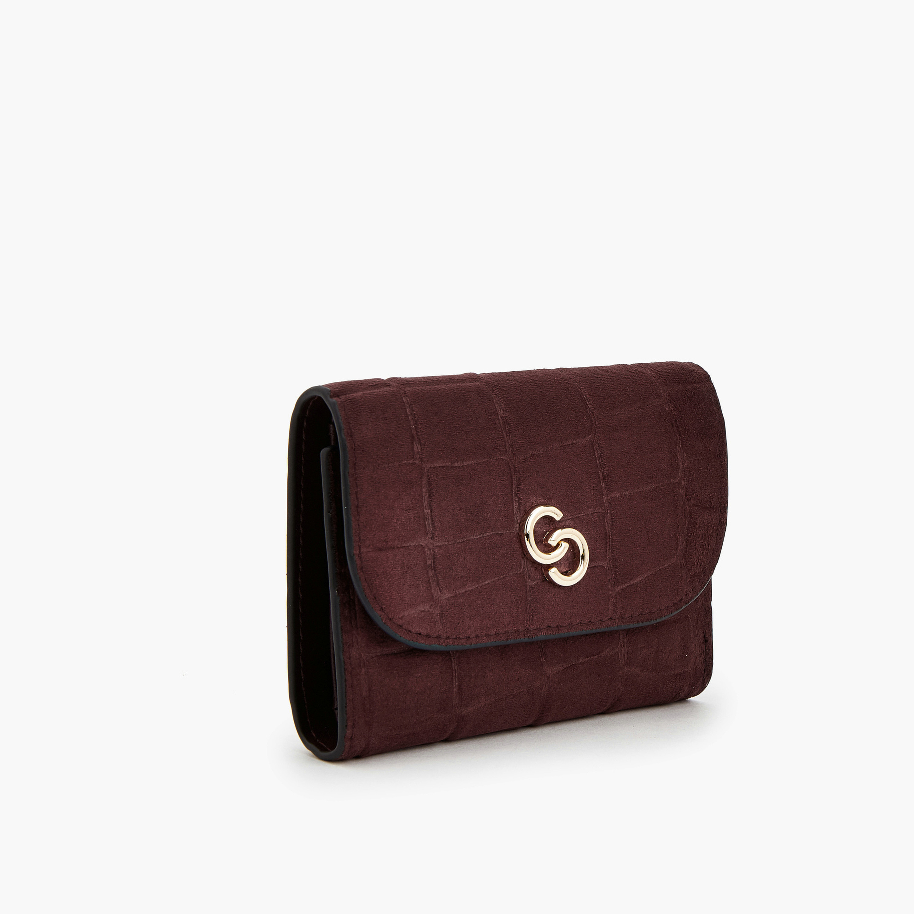 محفظة بارزة الملمس بطية ثنائية وإغلاق بزر كباس من سيلست-women-bagsandwallets-wallets-image-3
