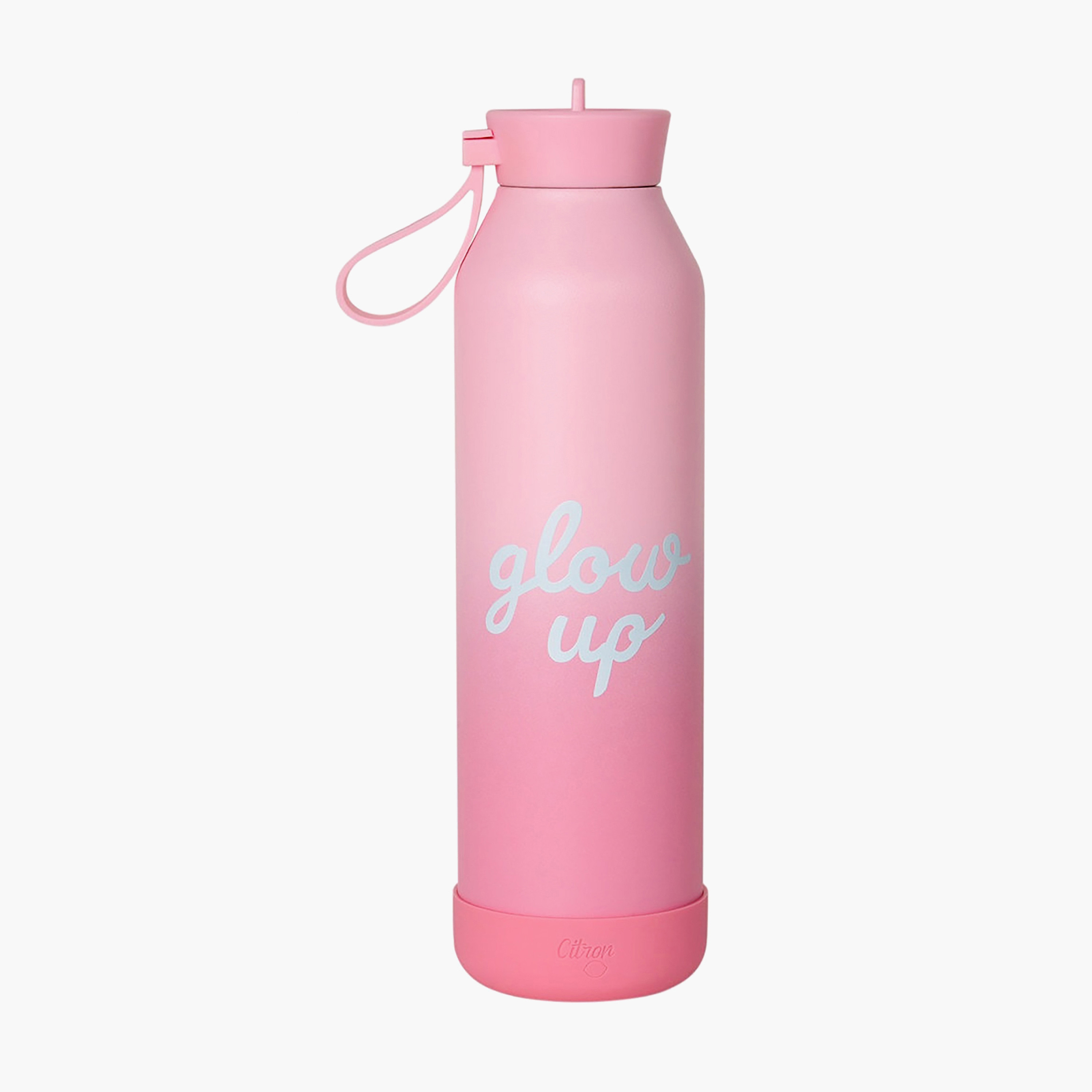 Glow Up Collection Water Bottle-750 Ml-Twisting Lid- (304 Stainless Steel) Multicolor \ 7X26.7-household-dining-drinkserveware-bottles-image-1