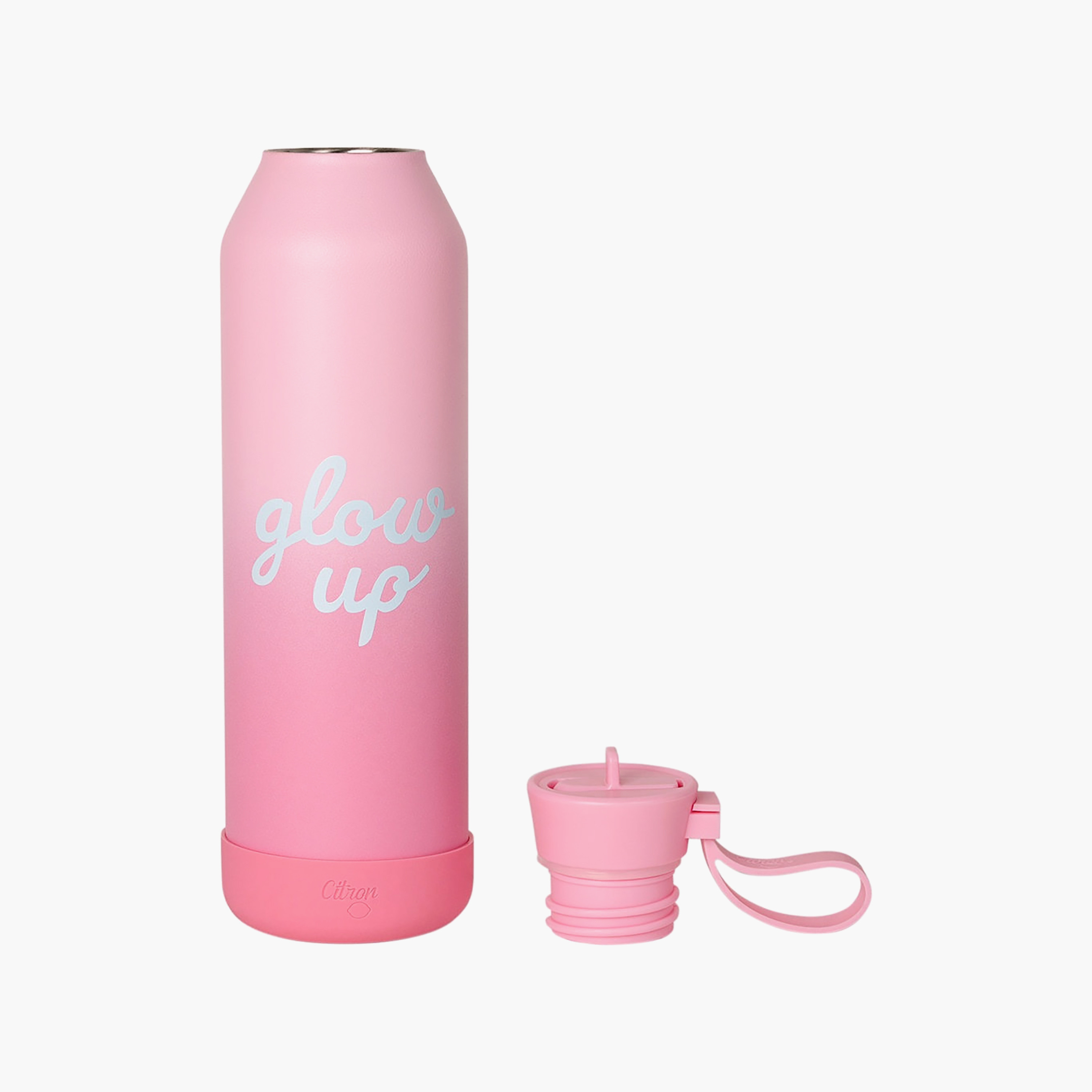 Glow Up Collection Water Bottle-750 Ml-Twisting Lid- (304 Stainless Steel) Multicolor \ 7X26.7-household-dining-drinkserveware-bottles-image-7