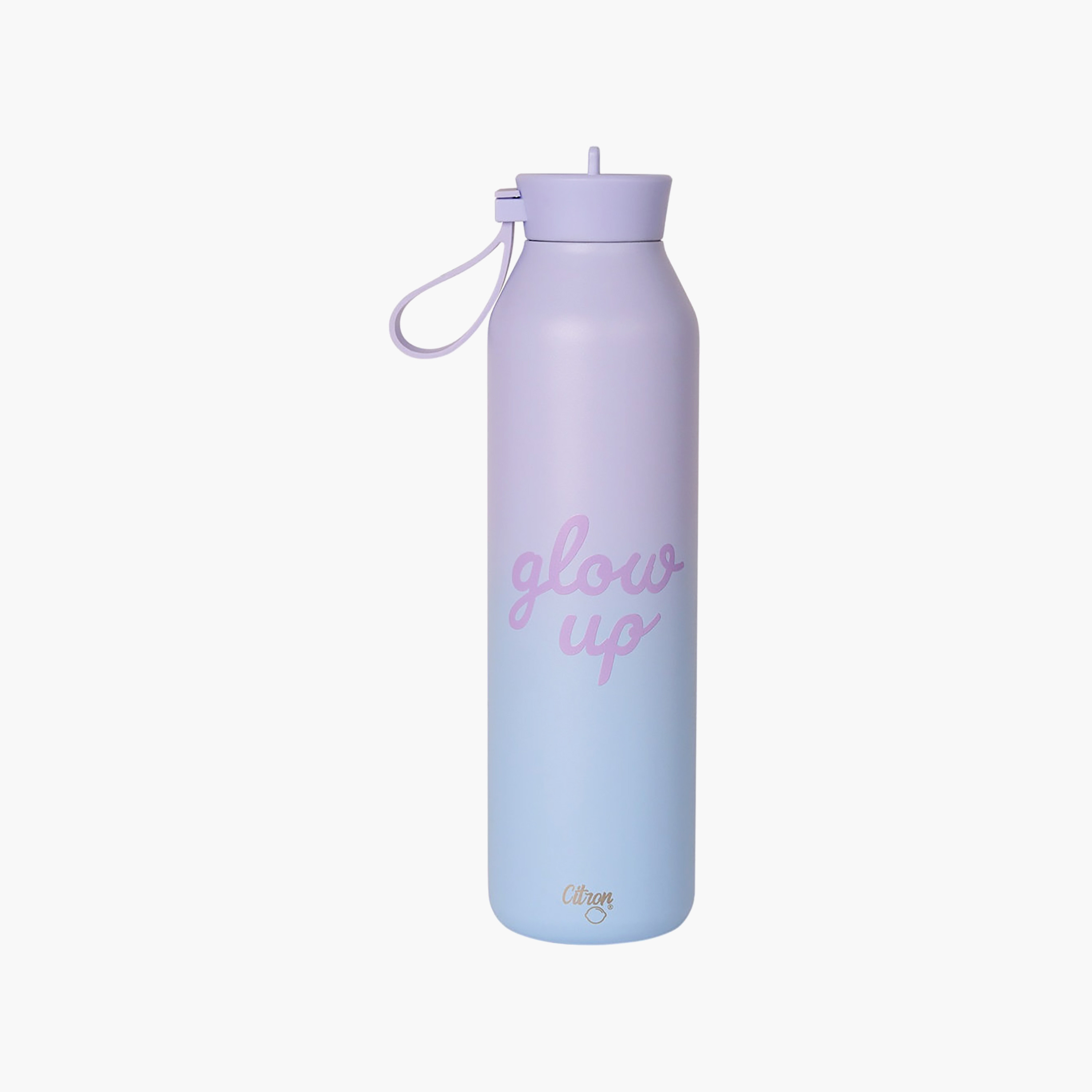 Glow Up Collection Water Bottle-750 Ml-Twisting Lid- (304 Stainless Steel) Multicolor \ 7X26.7-household-dining-drinkserveware-bottles-image-1