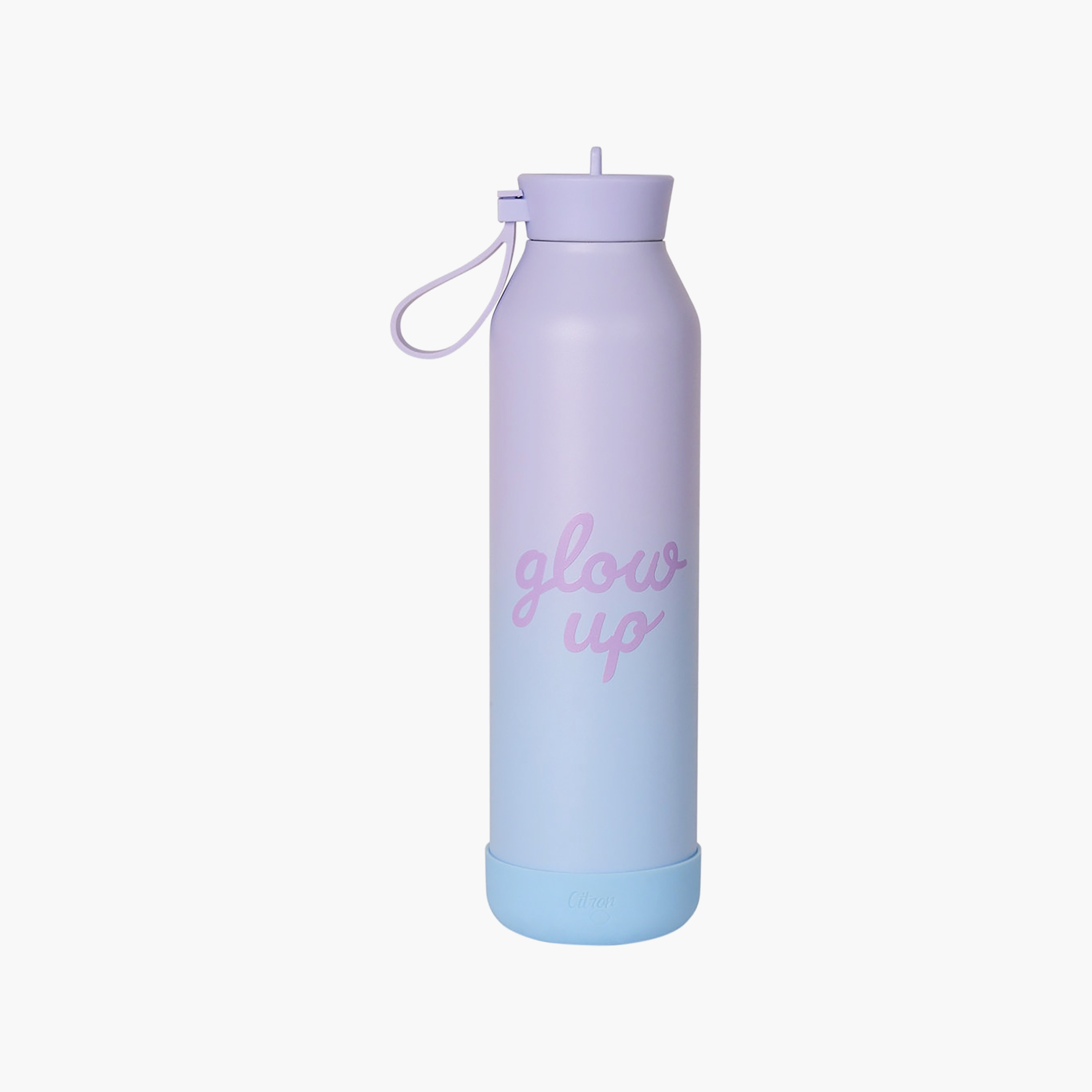 Glow Up Collection Water Bottle-750 Ml-Twisting Lid- (304 Stainless Steel) Multicolor \ 7X26.7-household-dining-drinkserveware-bottles-image-5